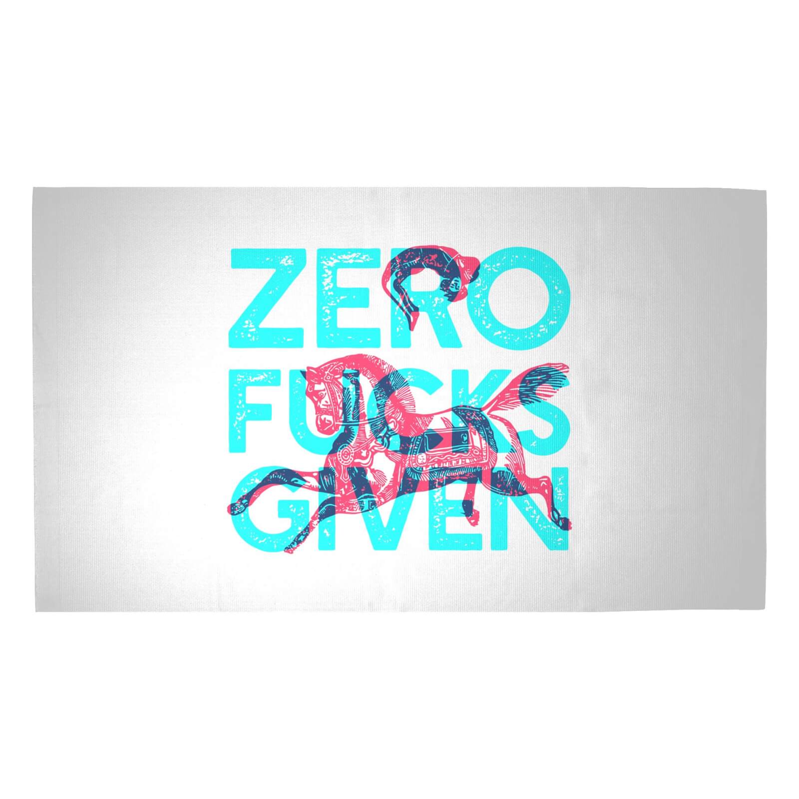 Zero Fuck Givens Woven Rug - Medium