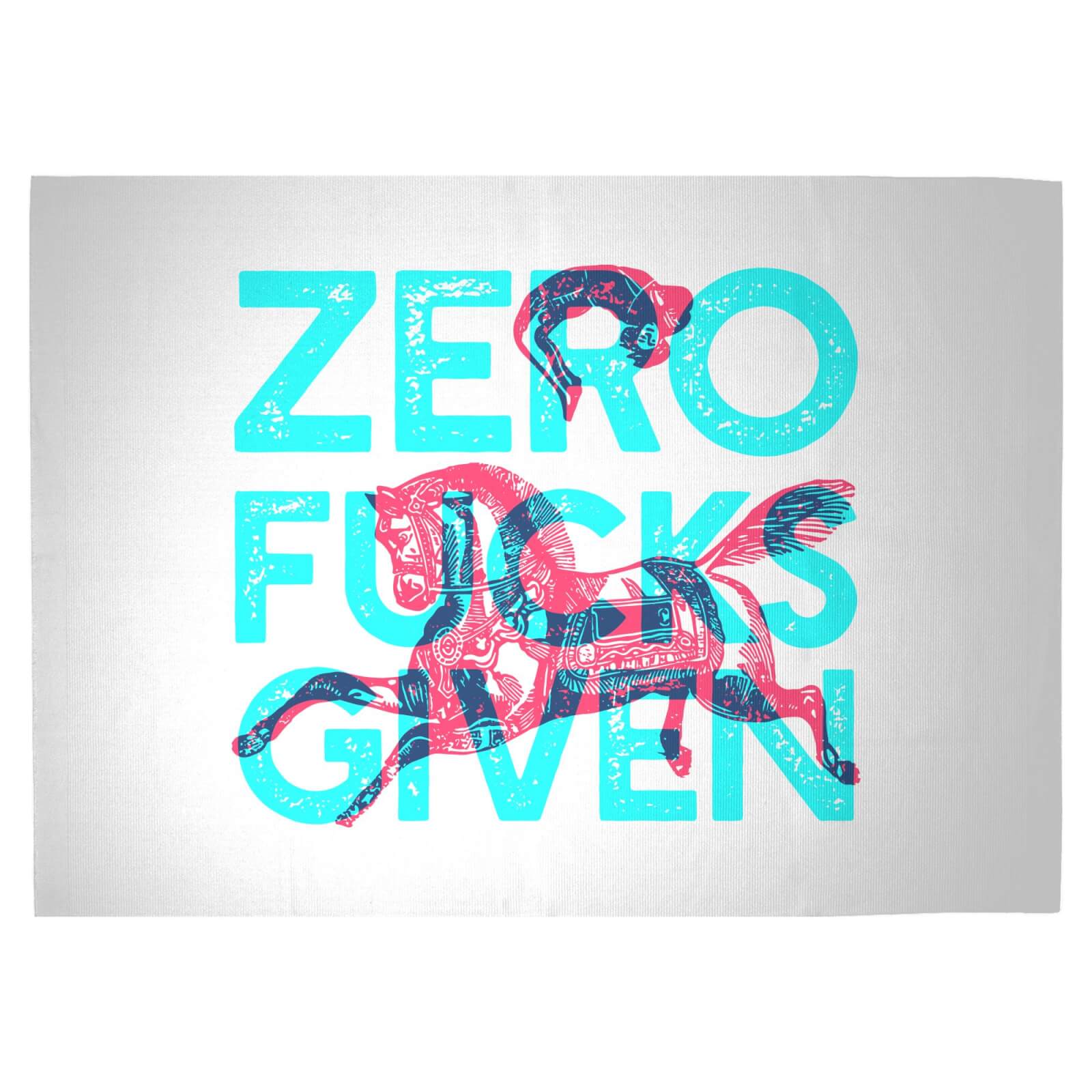 Zero Fuck Givens Woven Rug - Large
