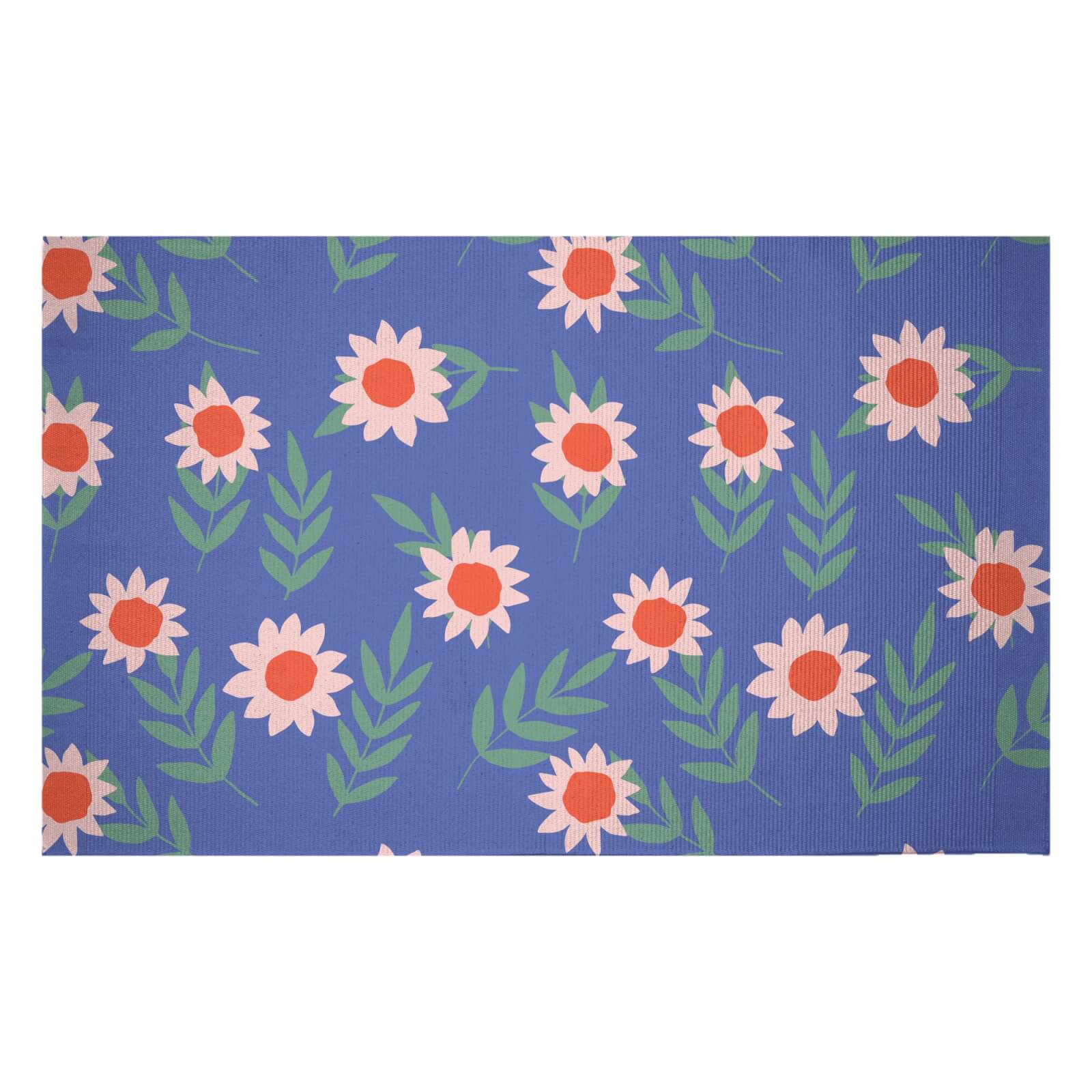 Large Daisy Woven Rug - Small