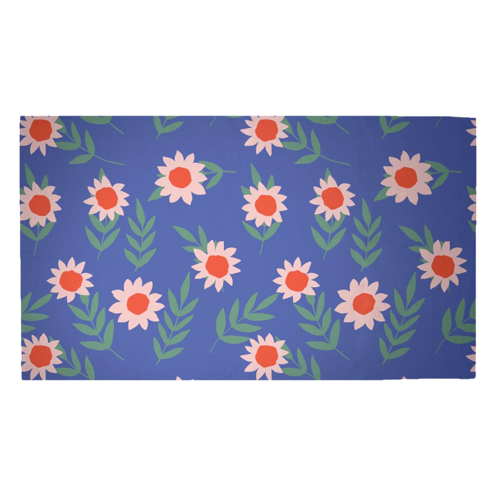 Large Daisy Woven Rug - Medium