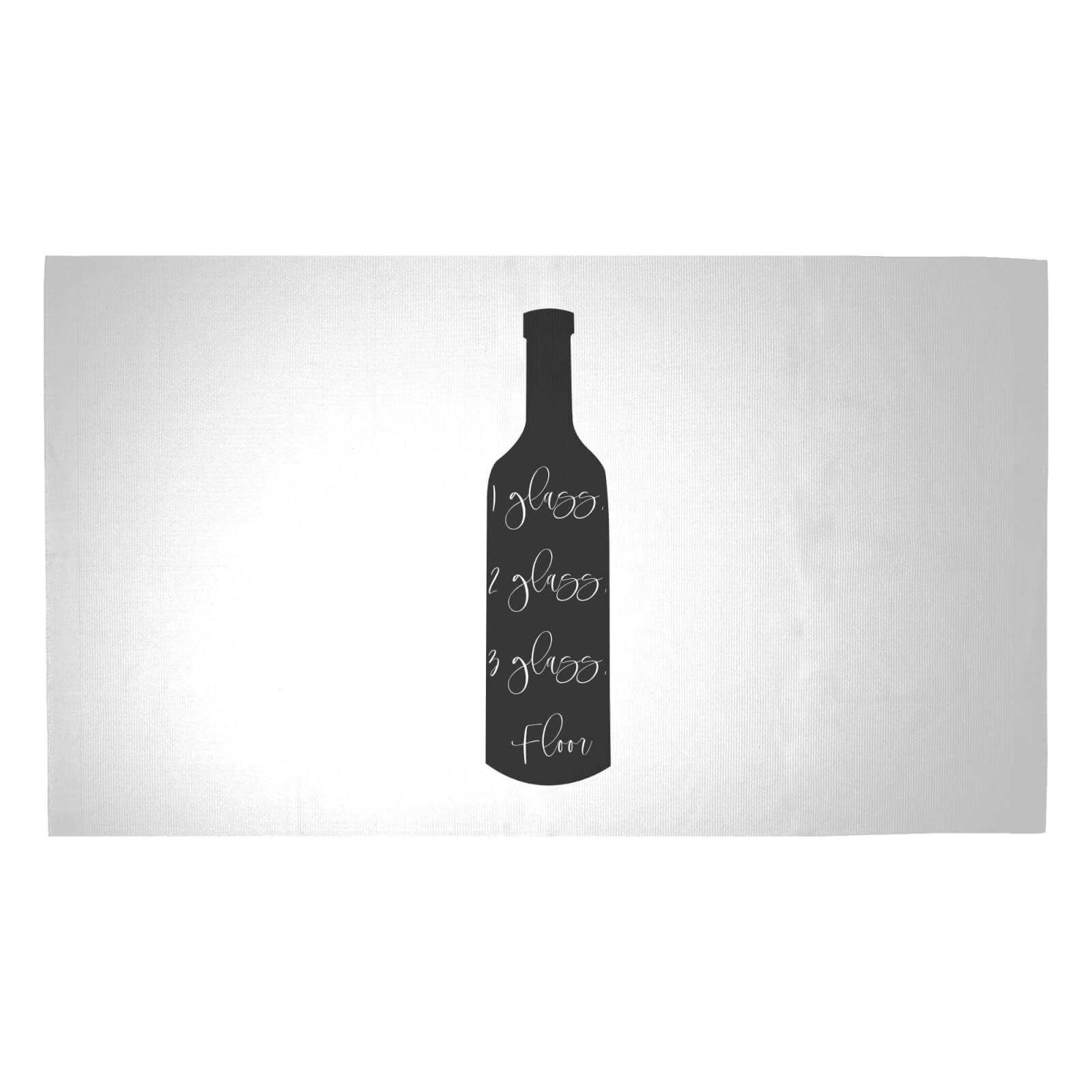 1 Glass, 2 Glass, 3 Glass, Floor. Woven Rug - Medium