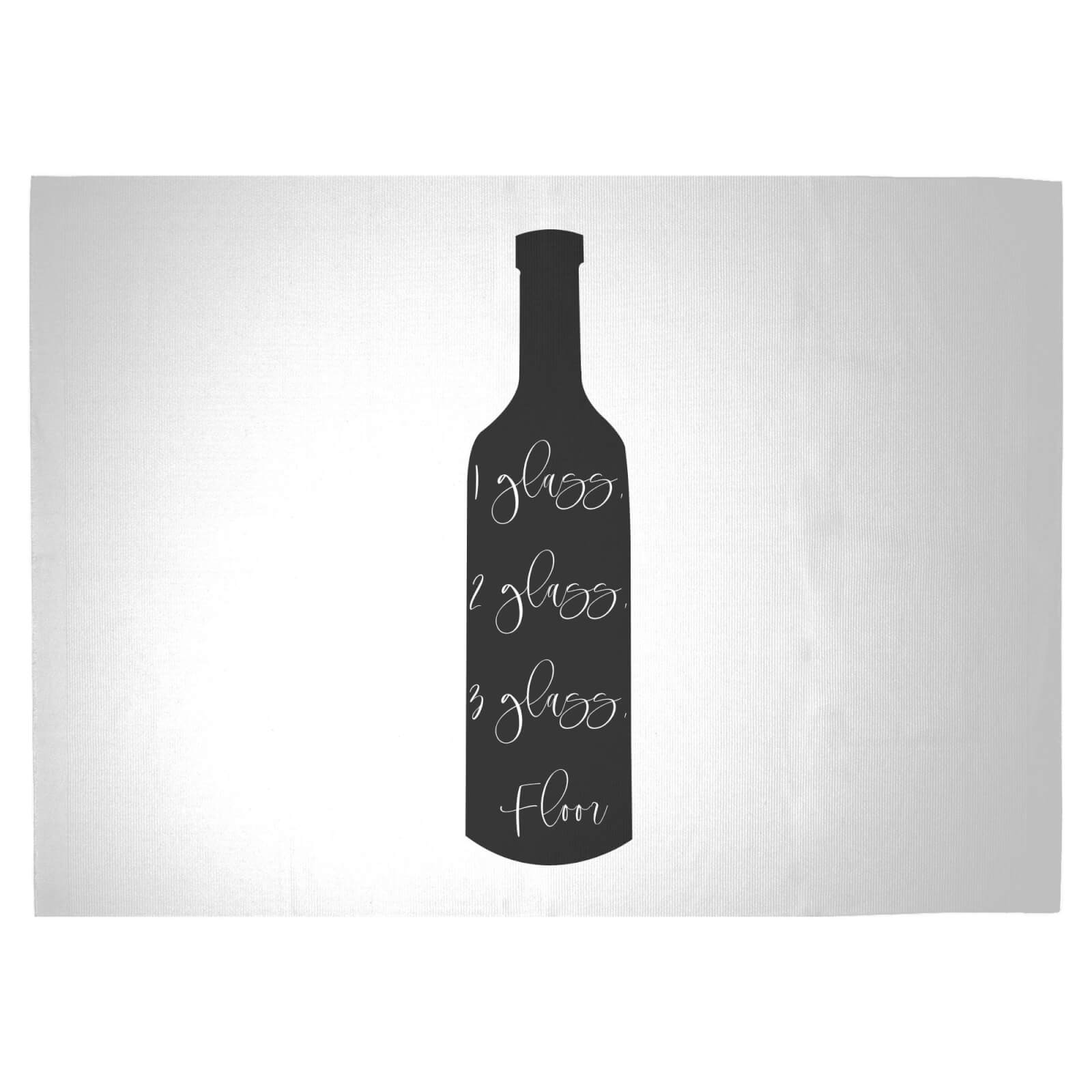 1 Glass, 2 Glass, 3 Glass, Floor. Woven Rug - Large