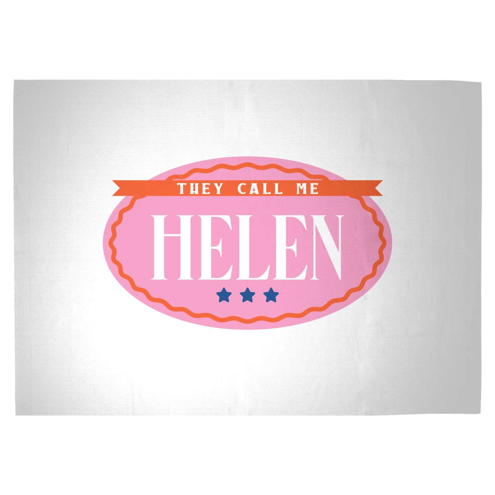 They Call Me Helen Woven Rug - Large