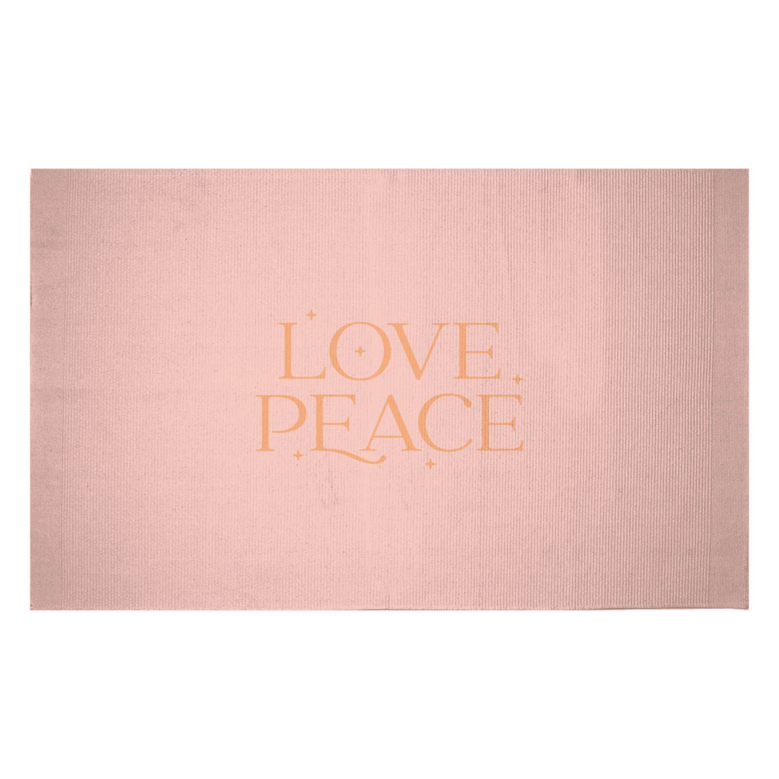 Love Peace Woven Rug - Small