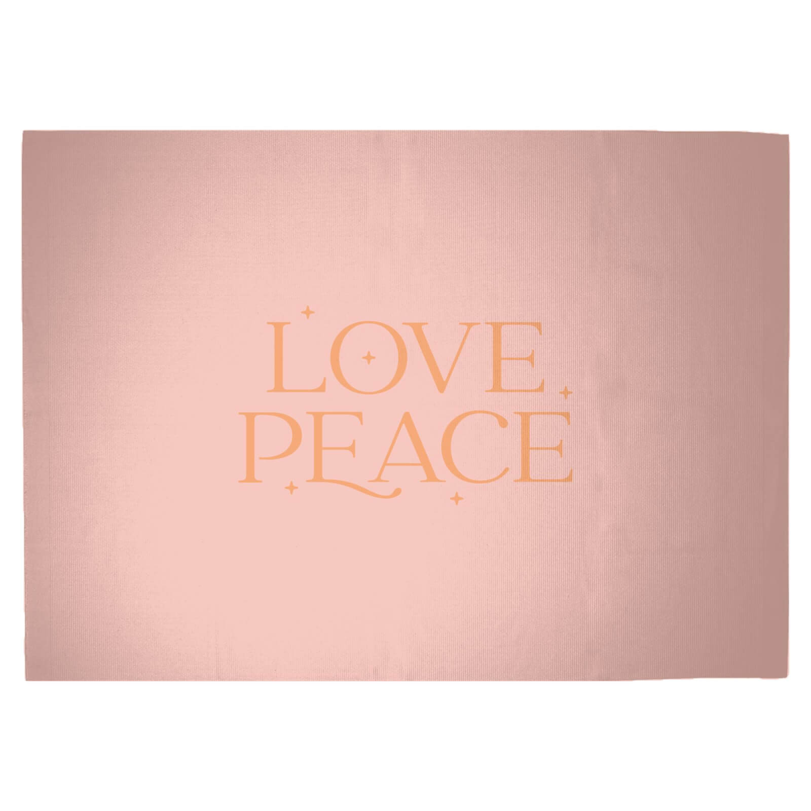 Love Peace Woven Rug - Large