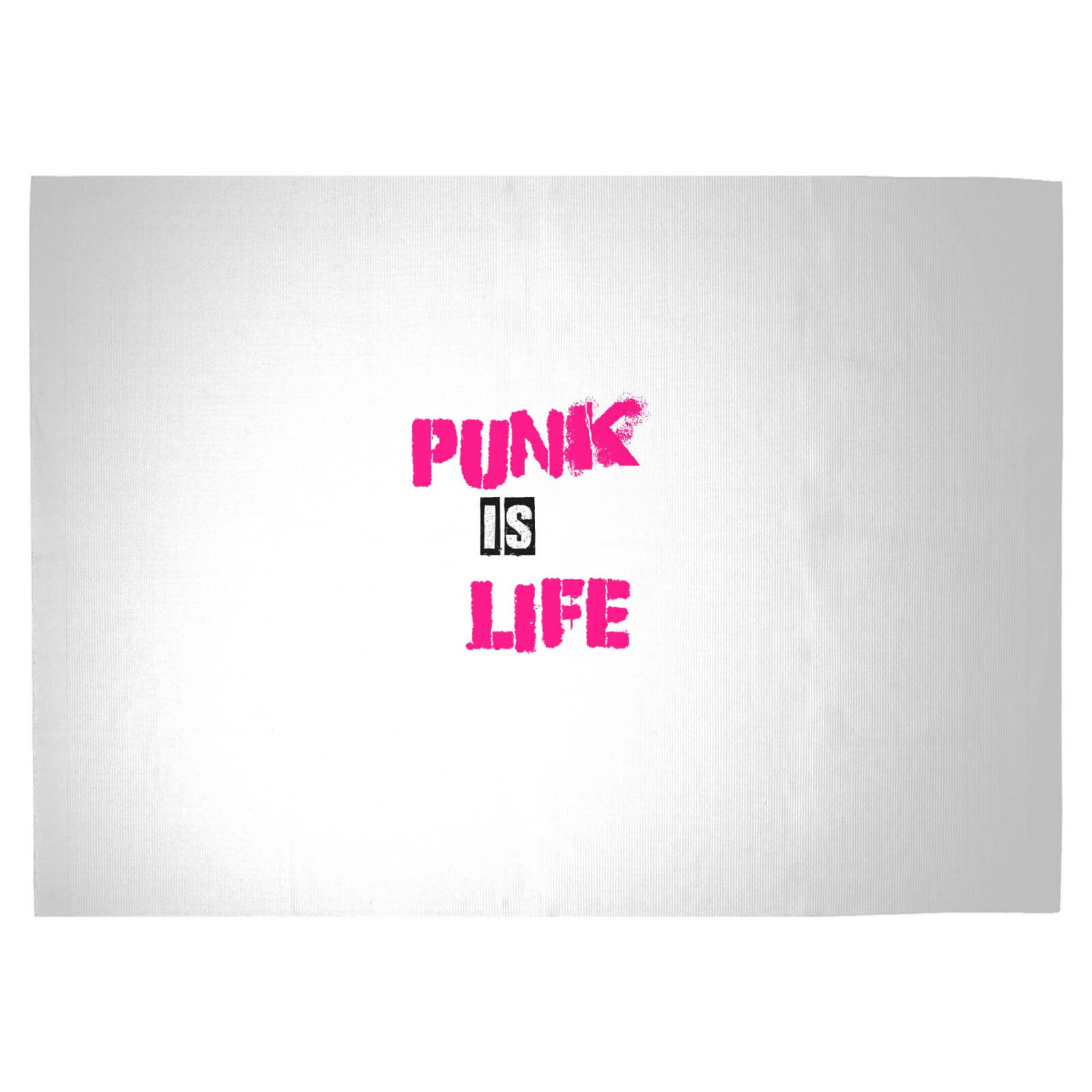 Punk Is Life Woven Rug - Large