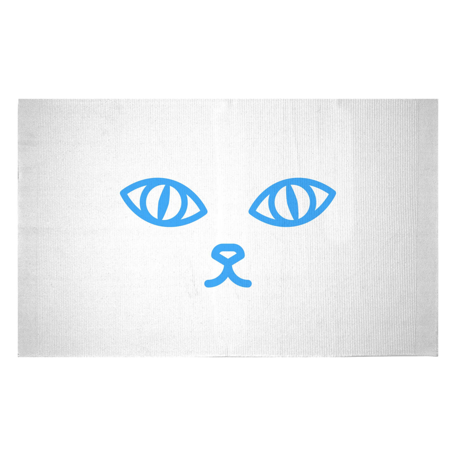 Cat Eyes And Nose Woven Rug - Small