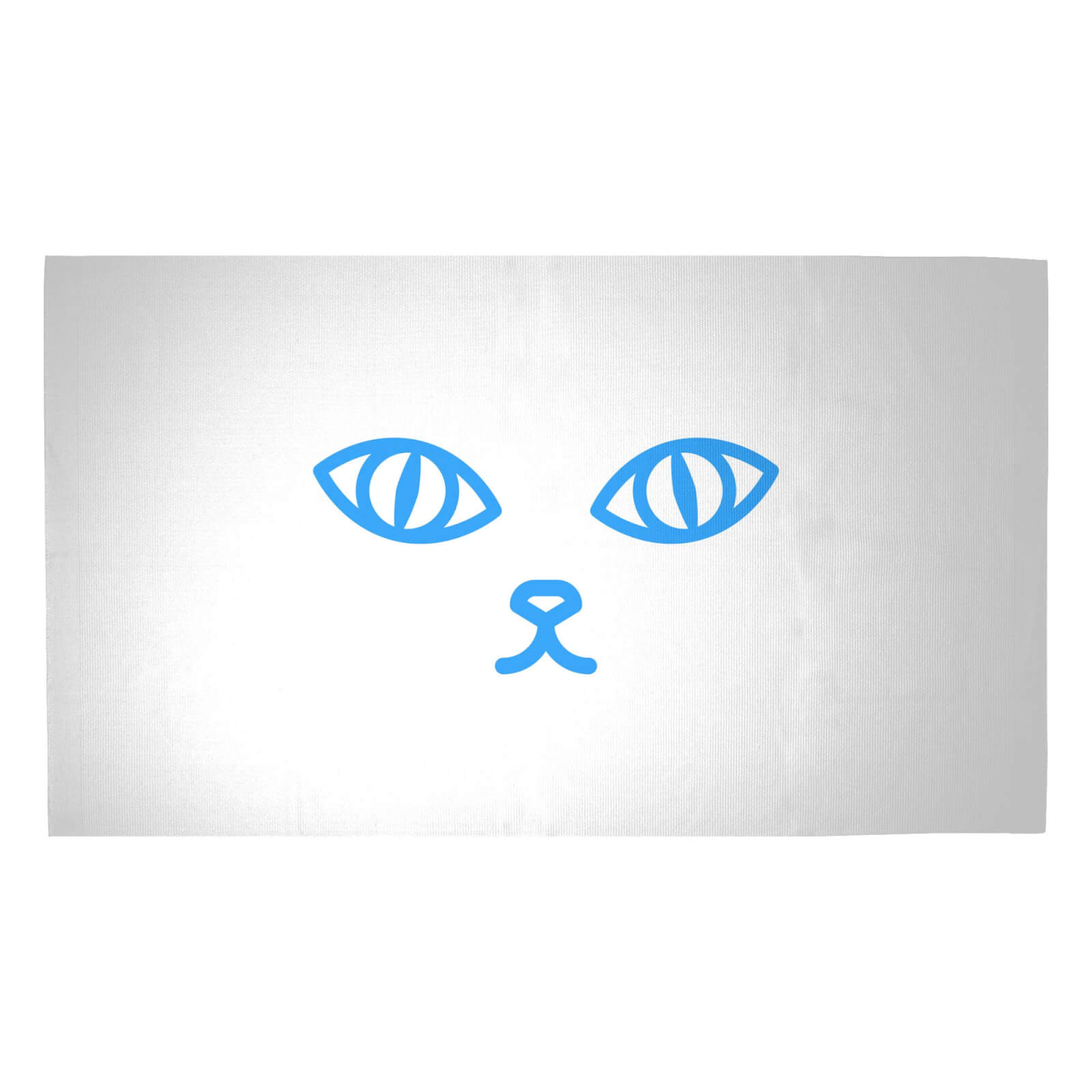 Cat Eyes And Nose Woven Rug - Medium