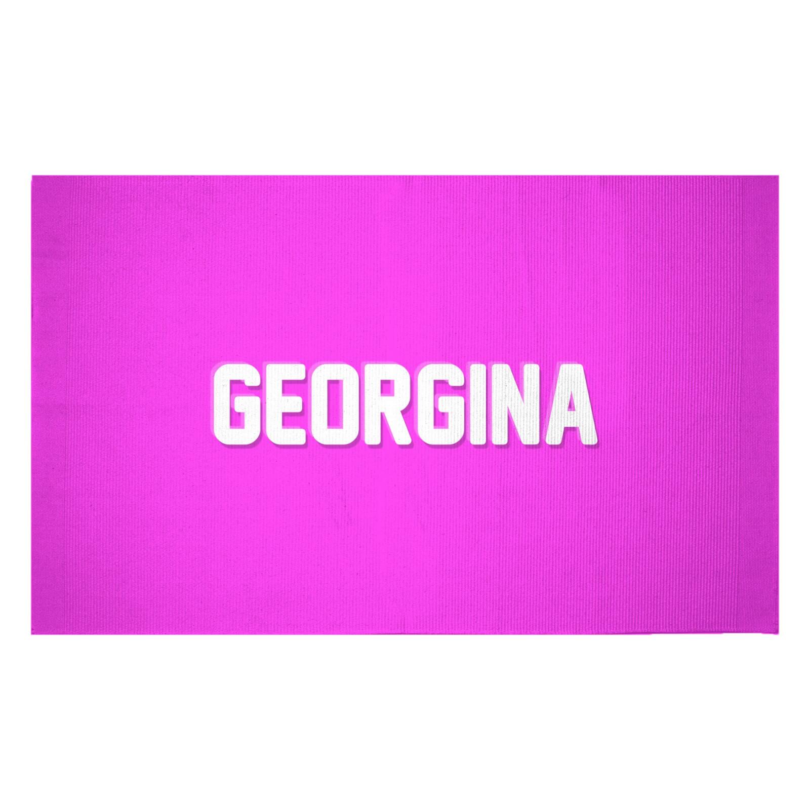 Embossed Georgina Woven Rug - Small