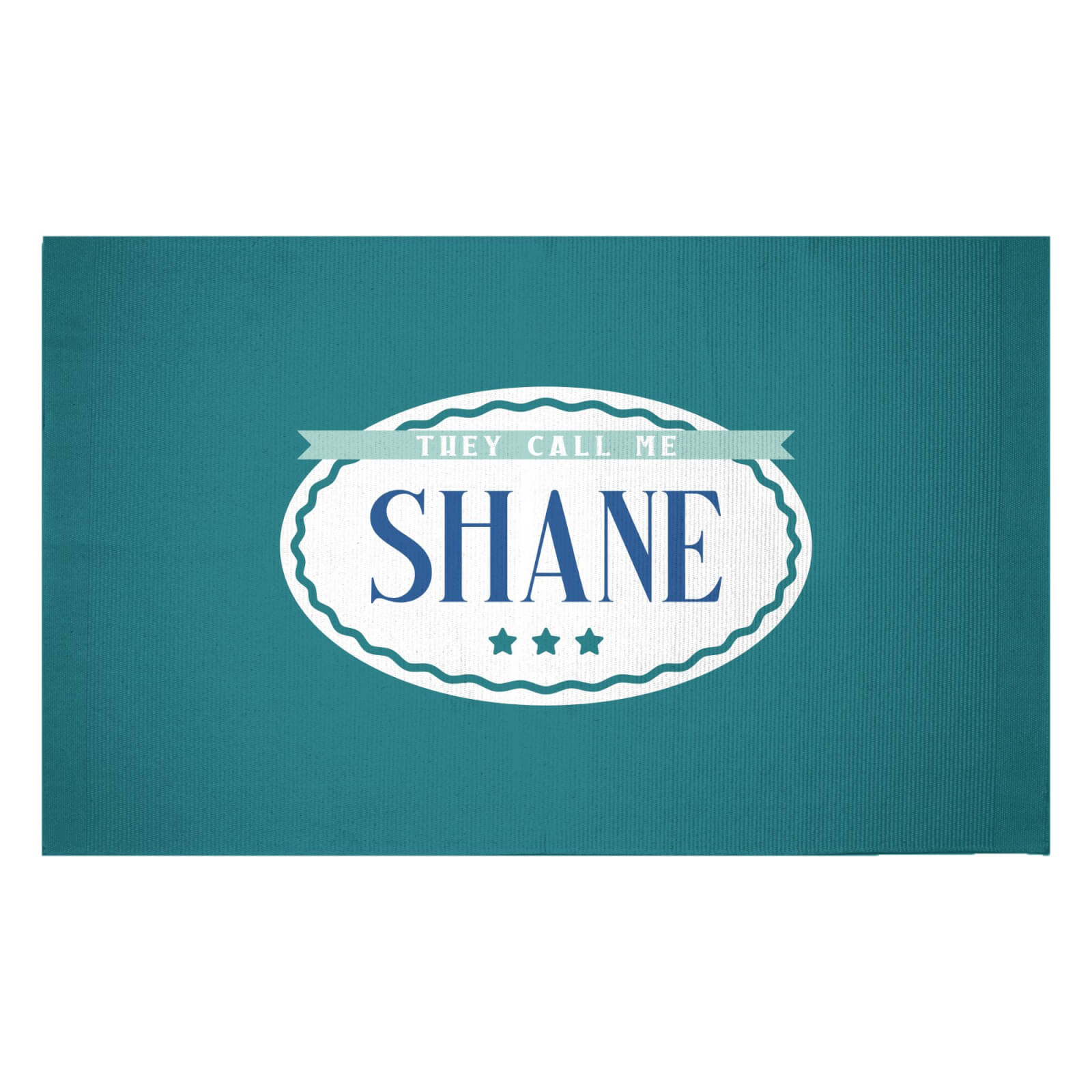 They Call Me Shane Woven Rug - Small