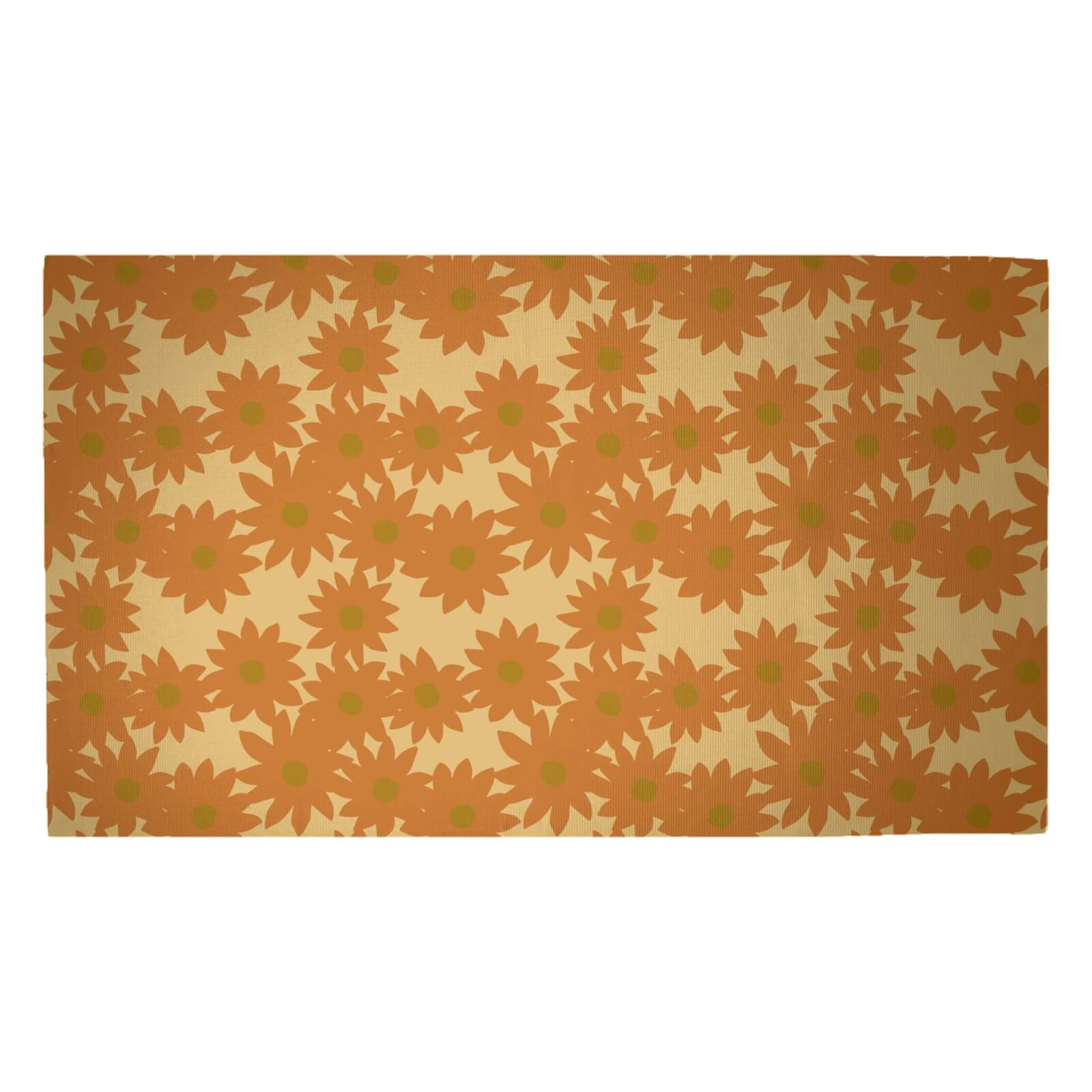 Fuzzy Flowers Woven Rug - Medium