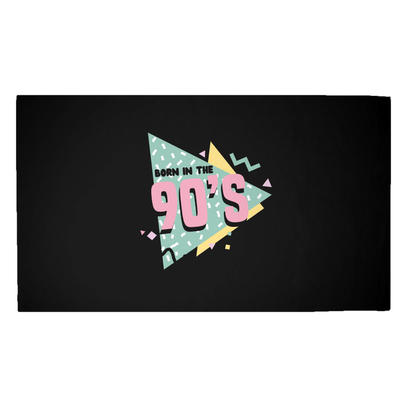 Born In The 90s Graphic Woven Rug - Medium