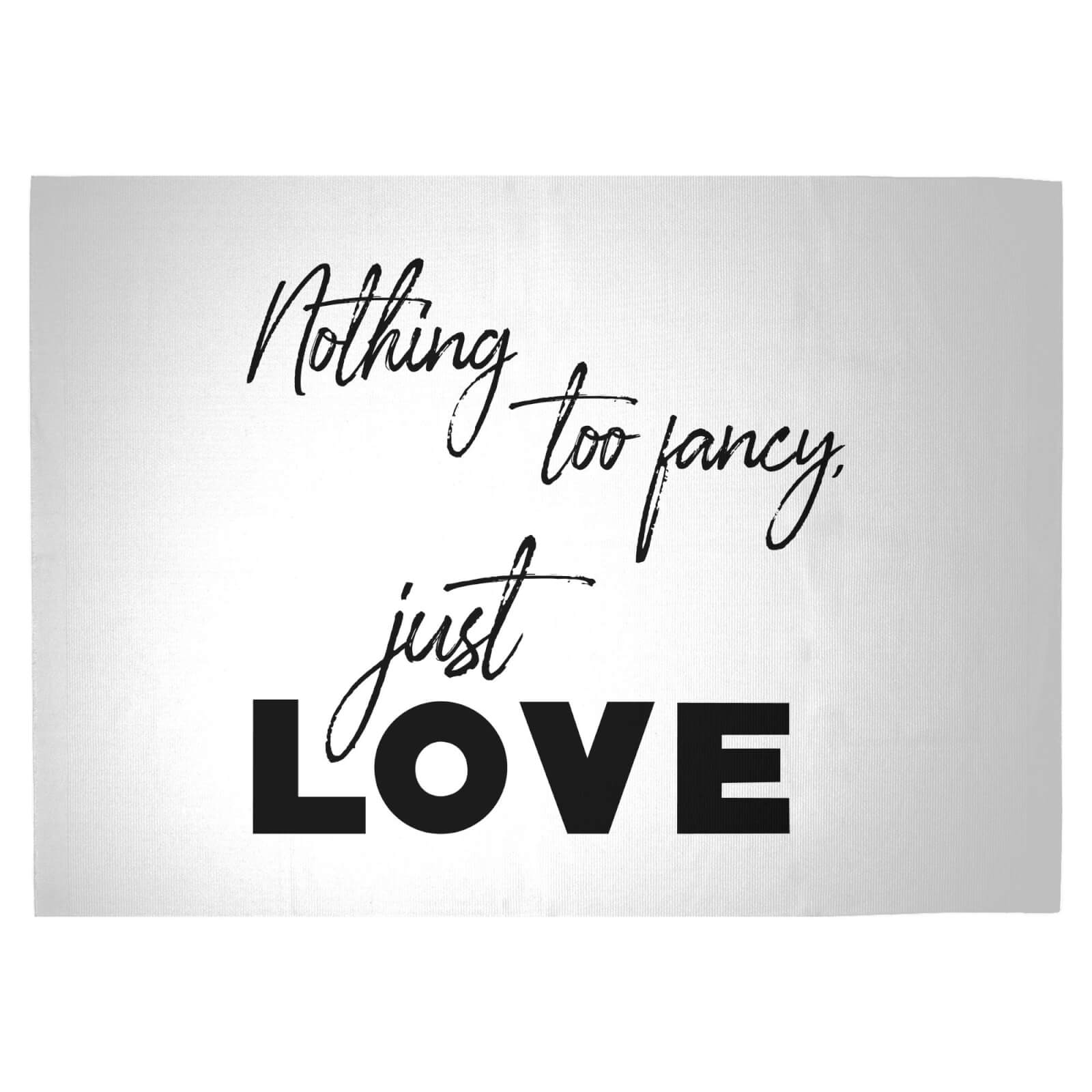 Nothing Too Fancy - Just Love Woven Rug - Large