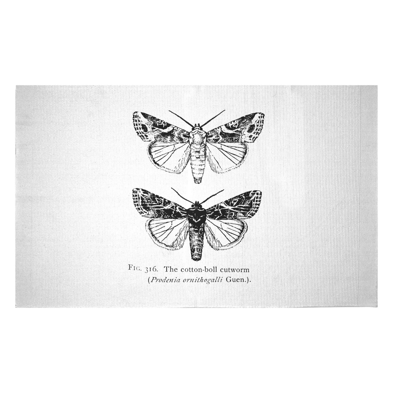 Moth Fig. Woven Rug - Small