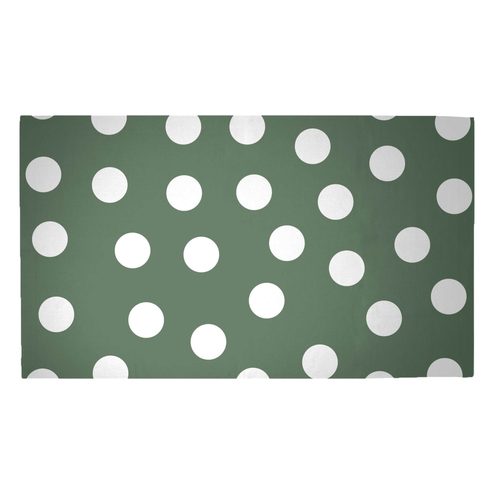 Khaki Polka Dots Woven Rug - Medium