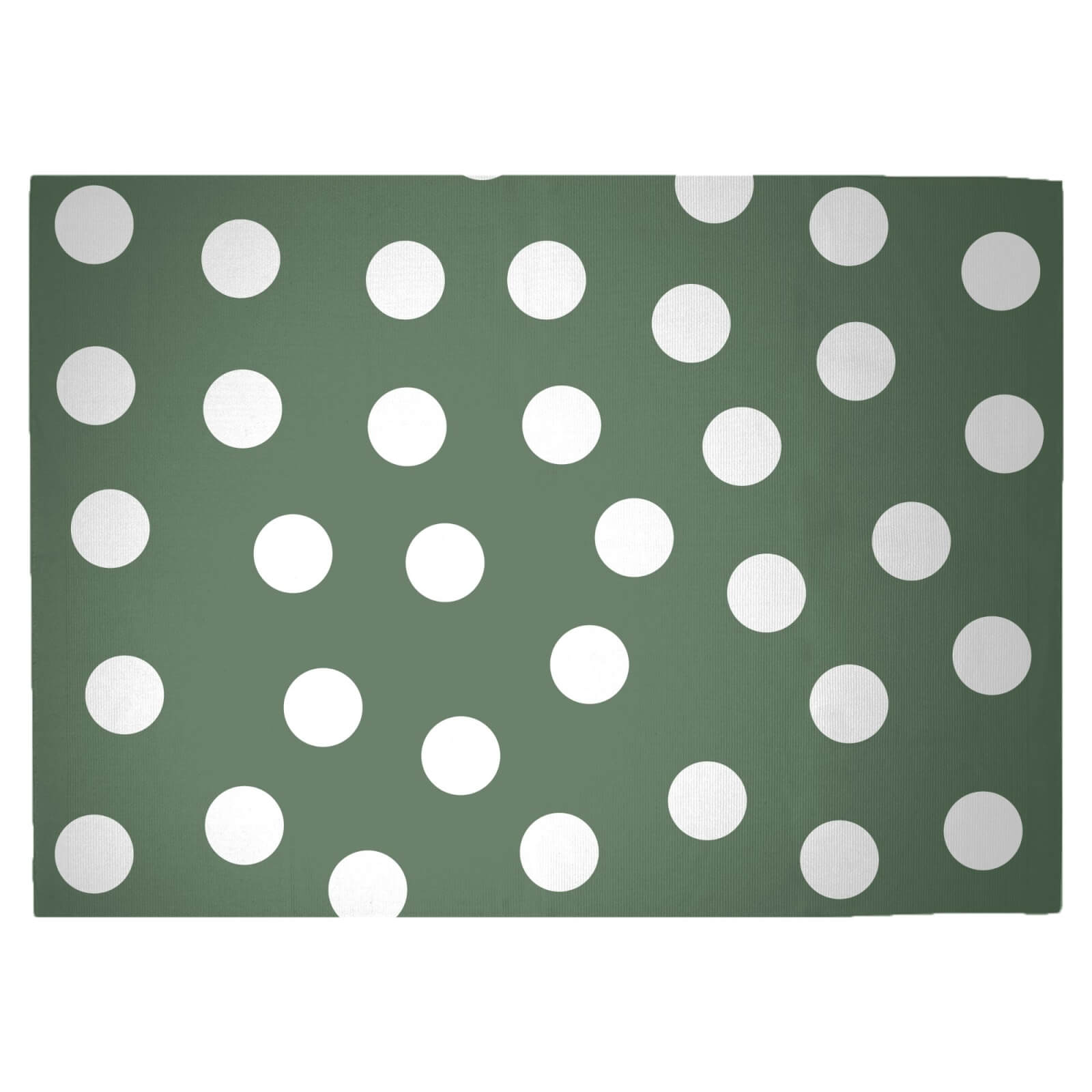 Khaki Polka Dots Woven Rug - Large