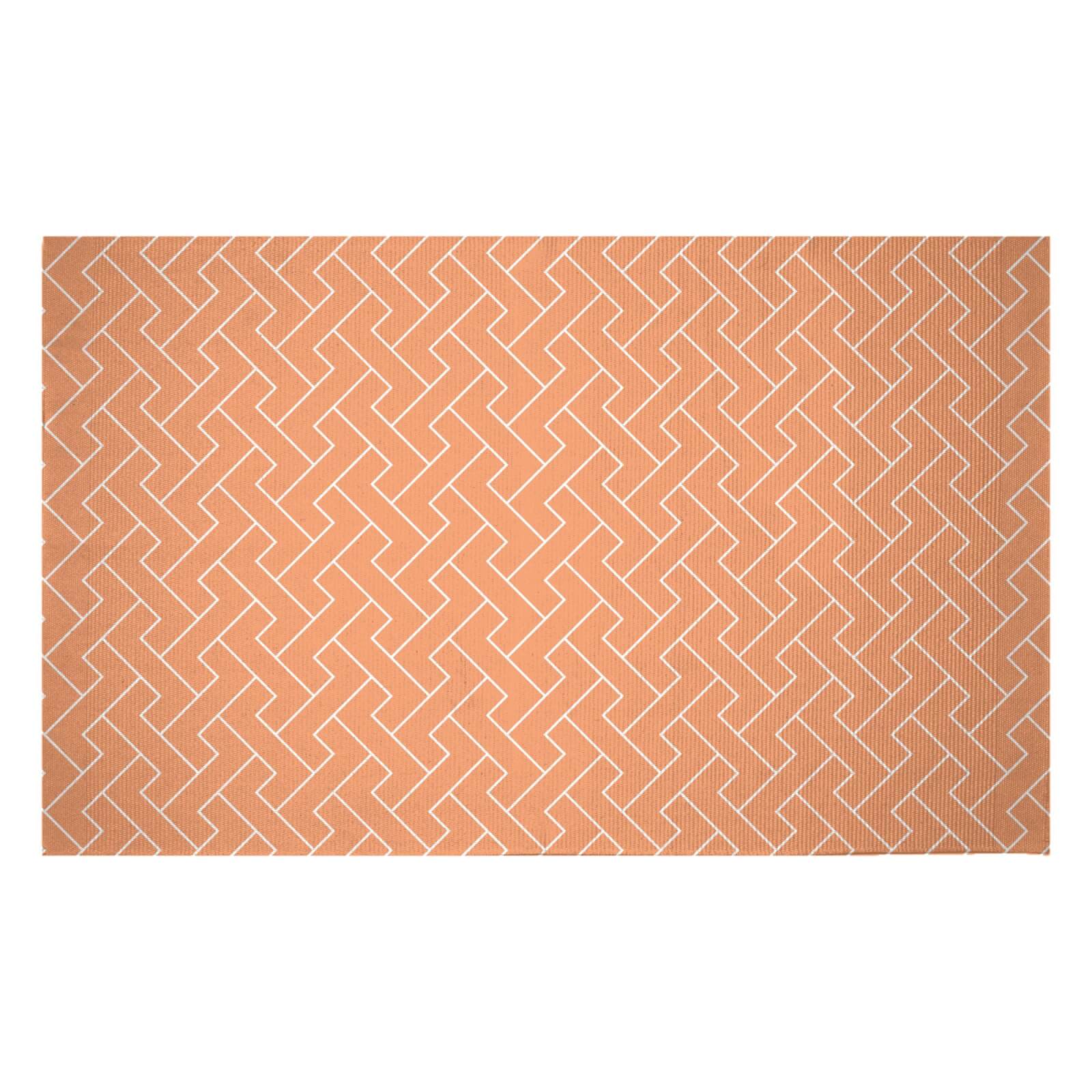 Linear Brick Woven Rug - Small