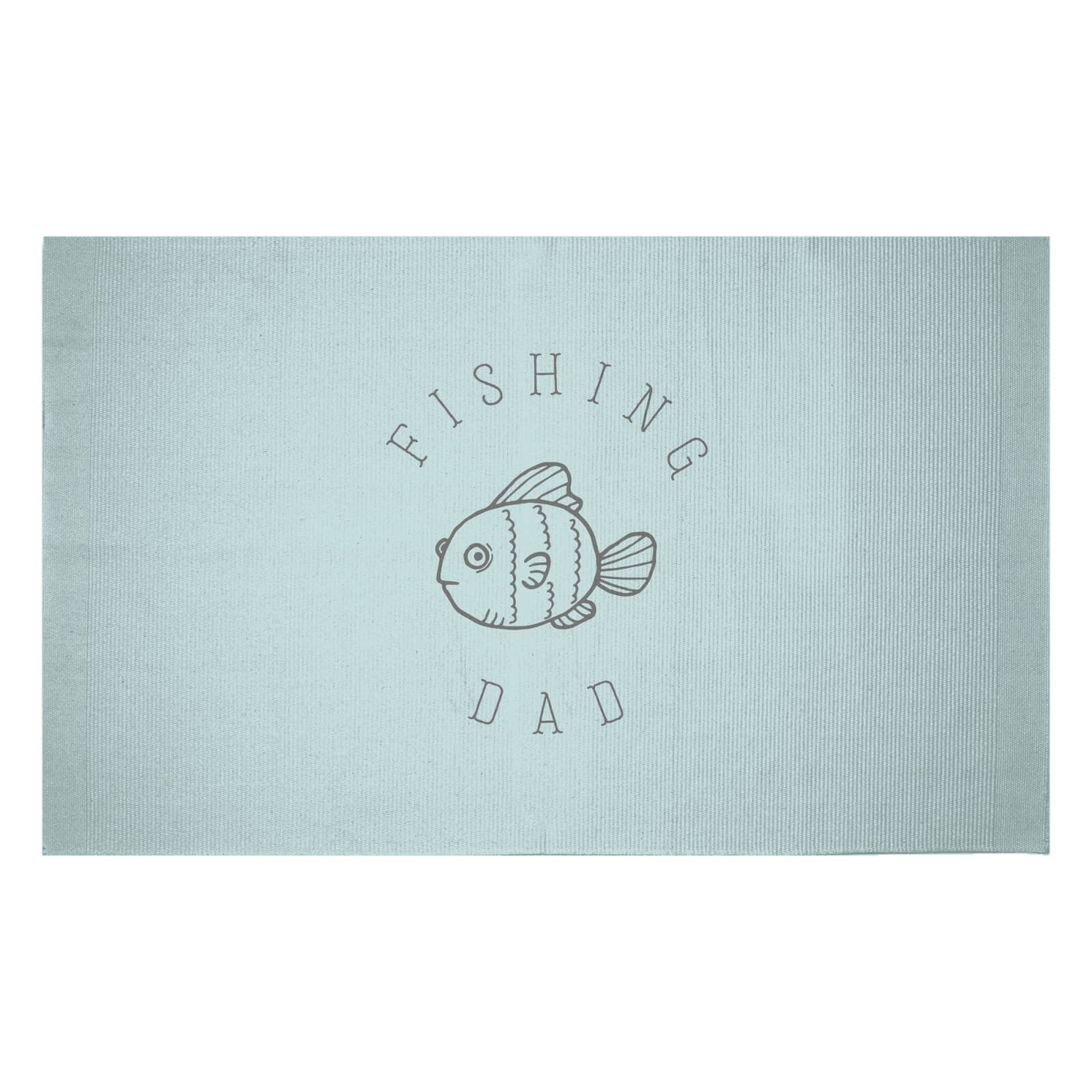 Fishing Dad Woven Rug - Small