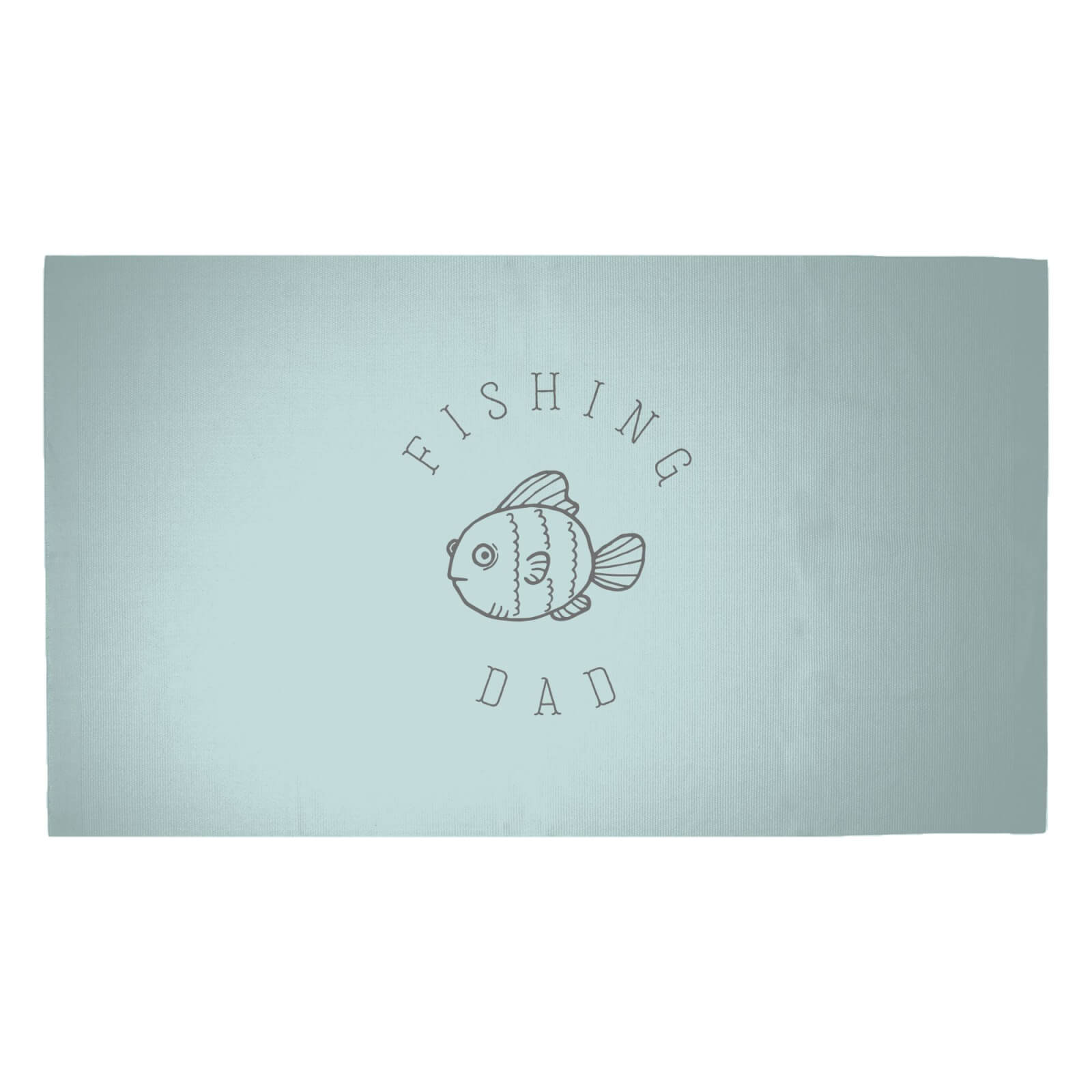 Fishing Dad Woven Rug - Medium