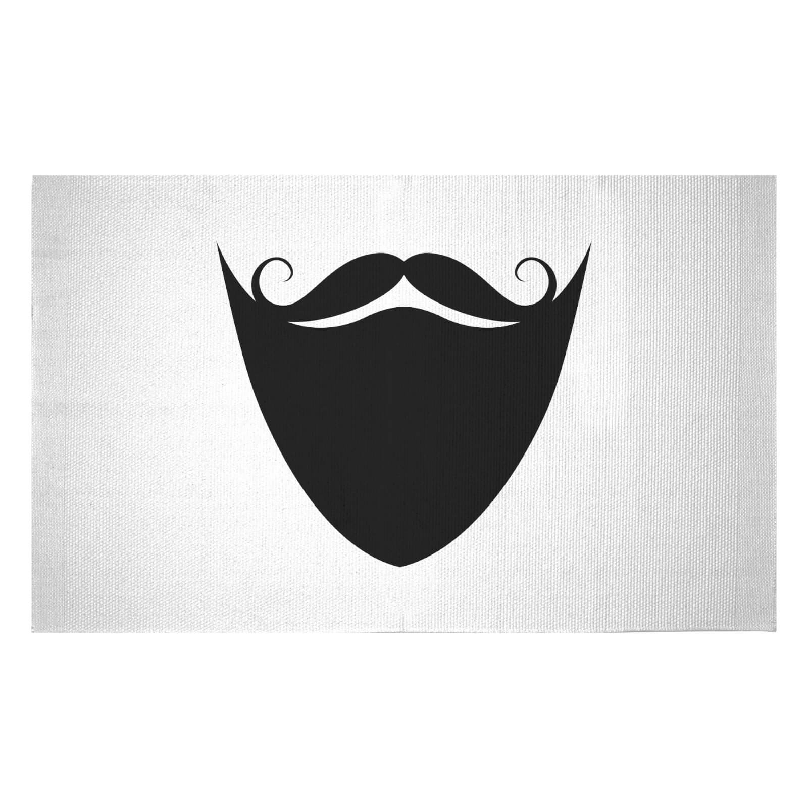 Black Beard Woven Rug - Small
