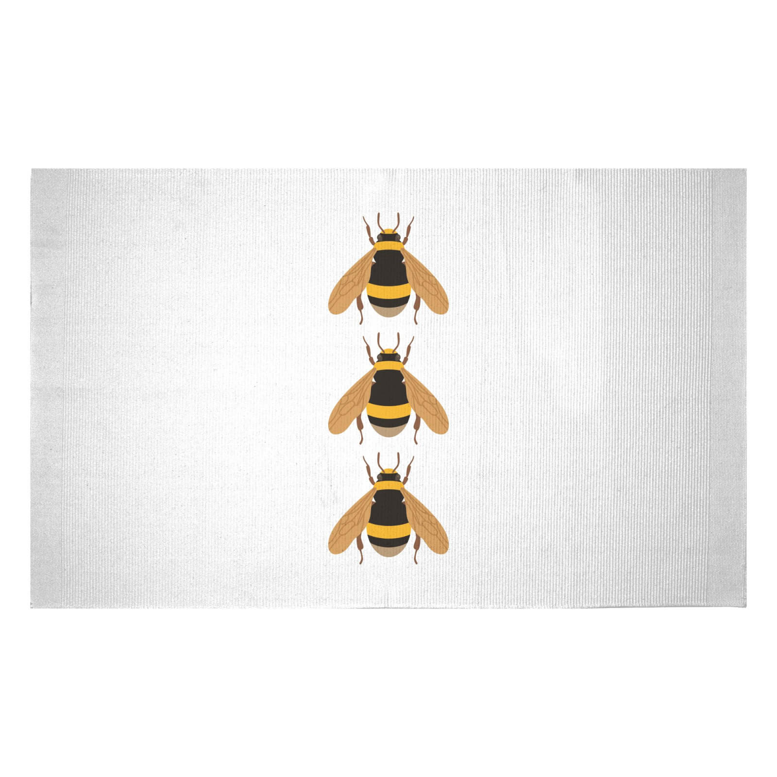 Triple Bees Woven Rug - Small