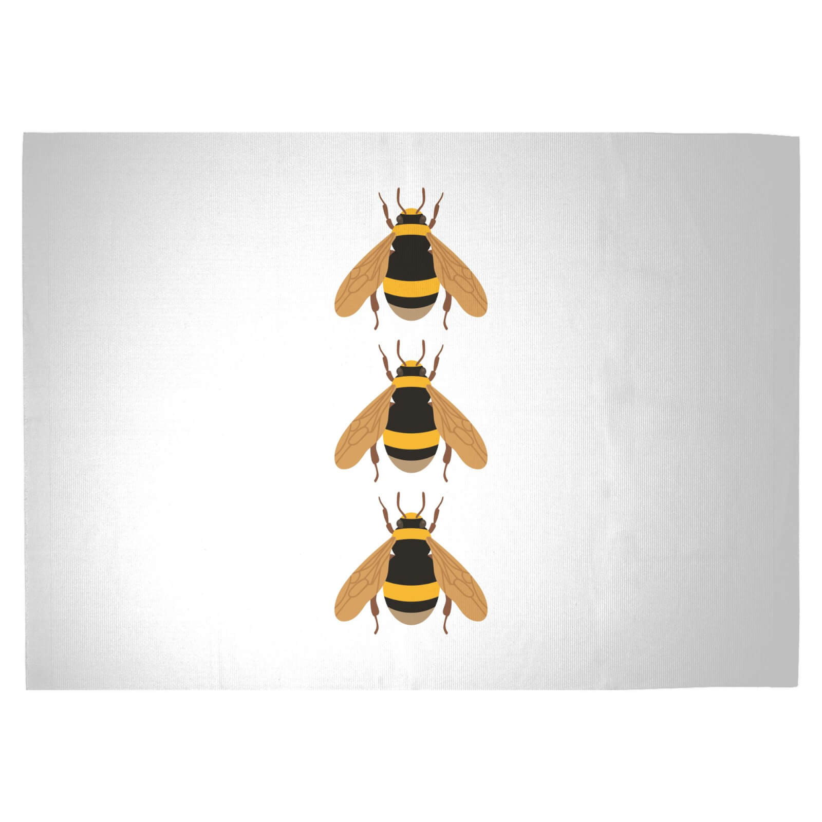 Triple Bees Woven Rug - Large