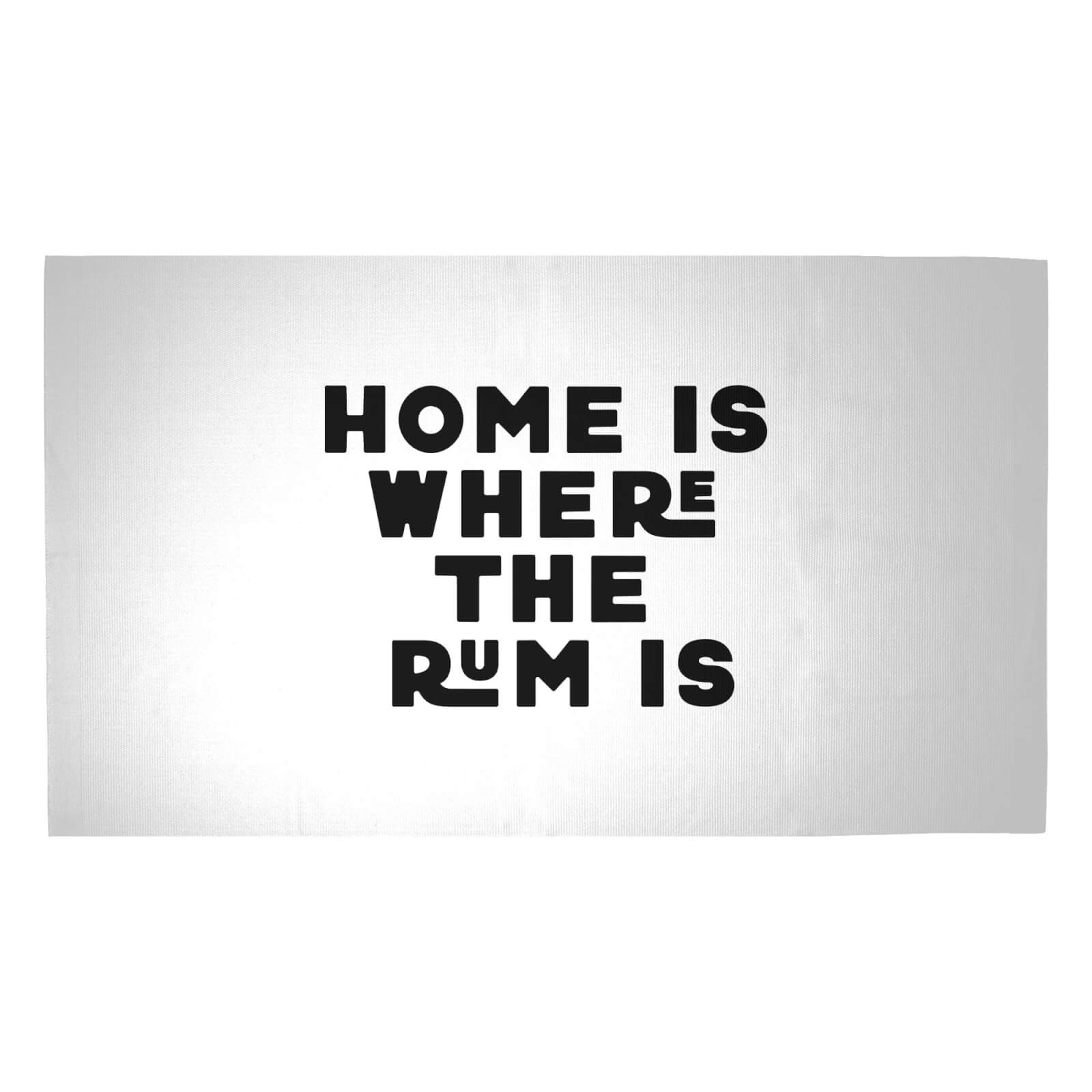 Home Is Where The Rum Is Woven Rug - Medium