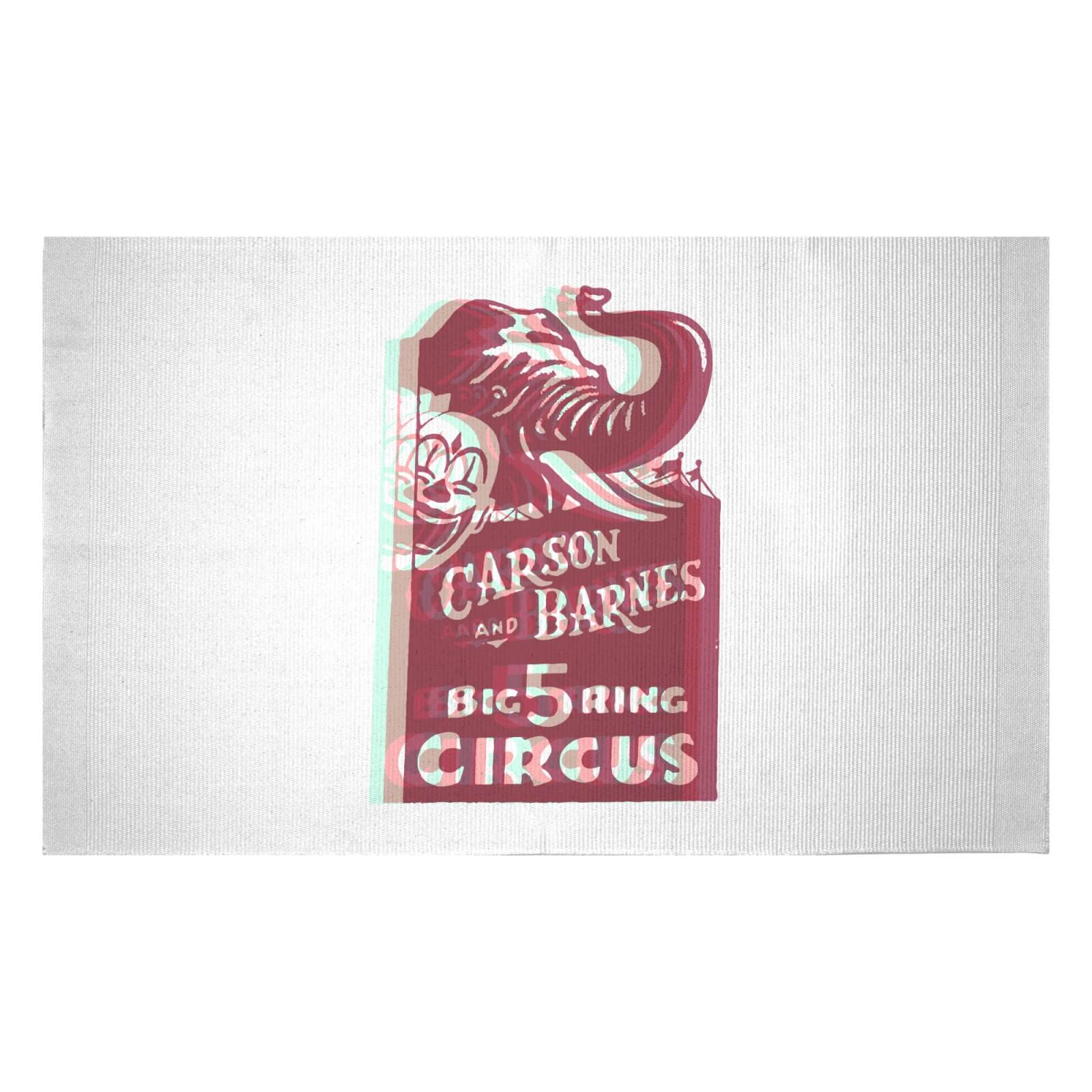 Carson And Barnes Big Five Ring Circus Woven Rug - Small