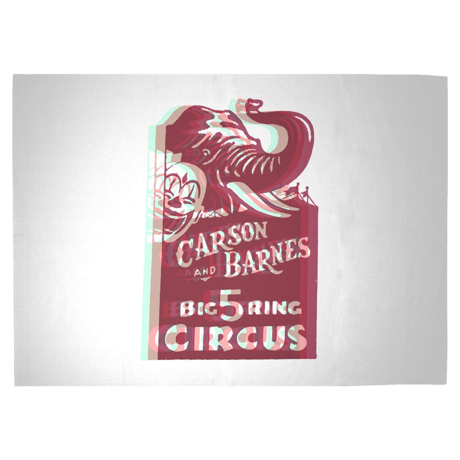 Carson And Barnes Big Five Ring Circus Woven Rug - Large