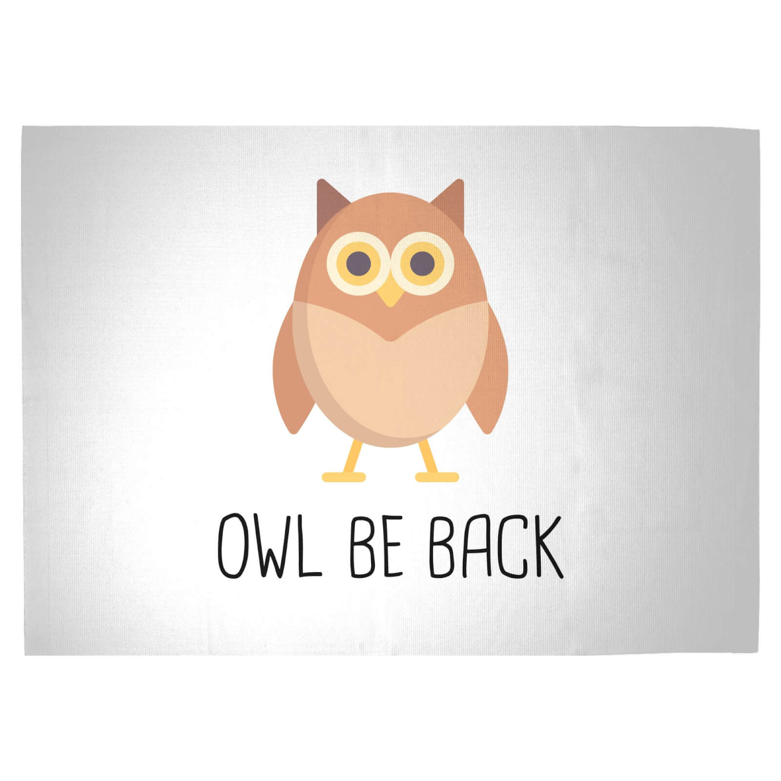 Owl Be Back Woven Rug - Large