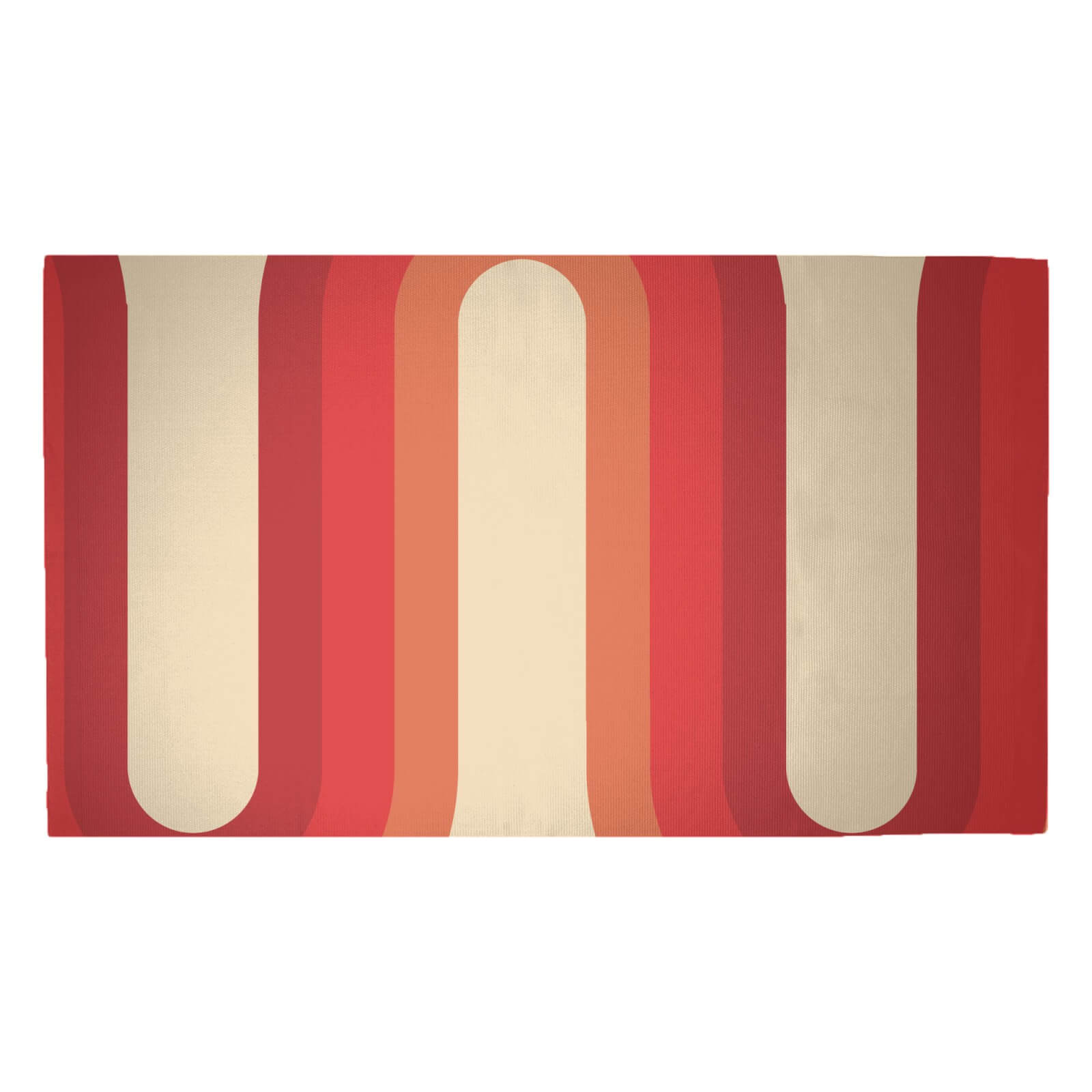 Red Groove Woven Rug - Medium