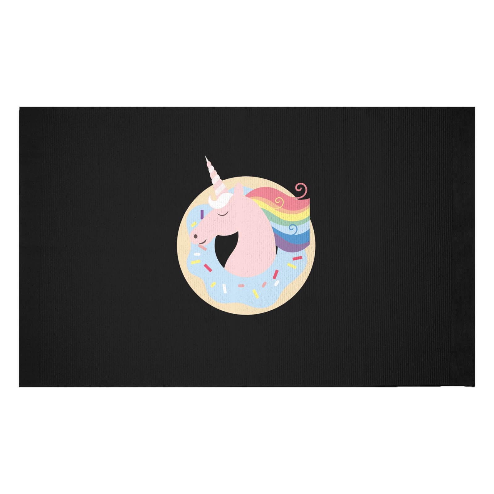 Donut Unicorn Woven Rug - Small