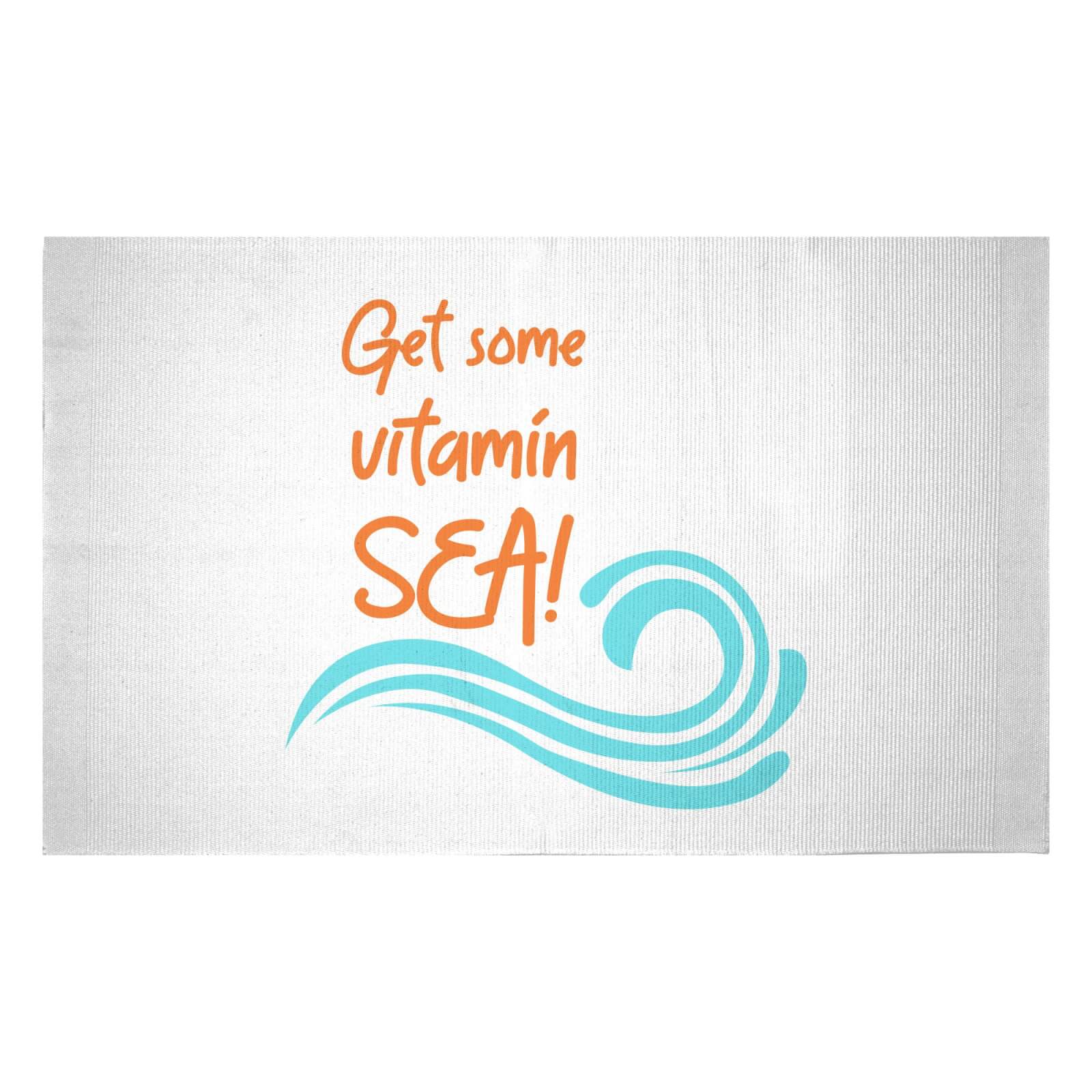 Get Some Vitamin Sea! Woven Rug - Small