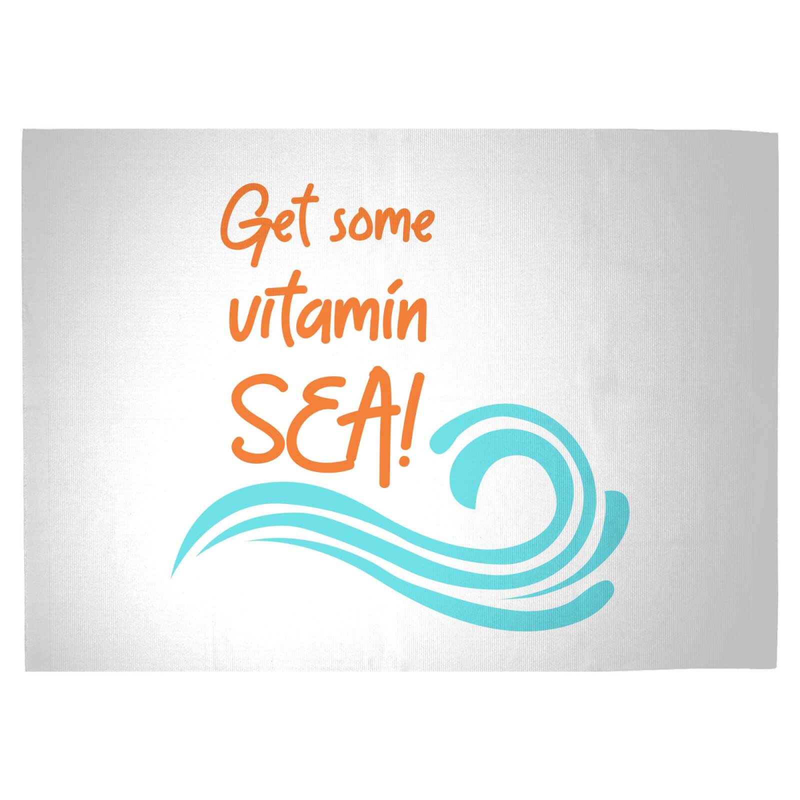 Get Some Vitamin Sea! Woven Rug - Large