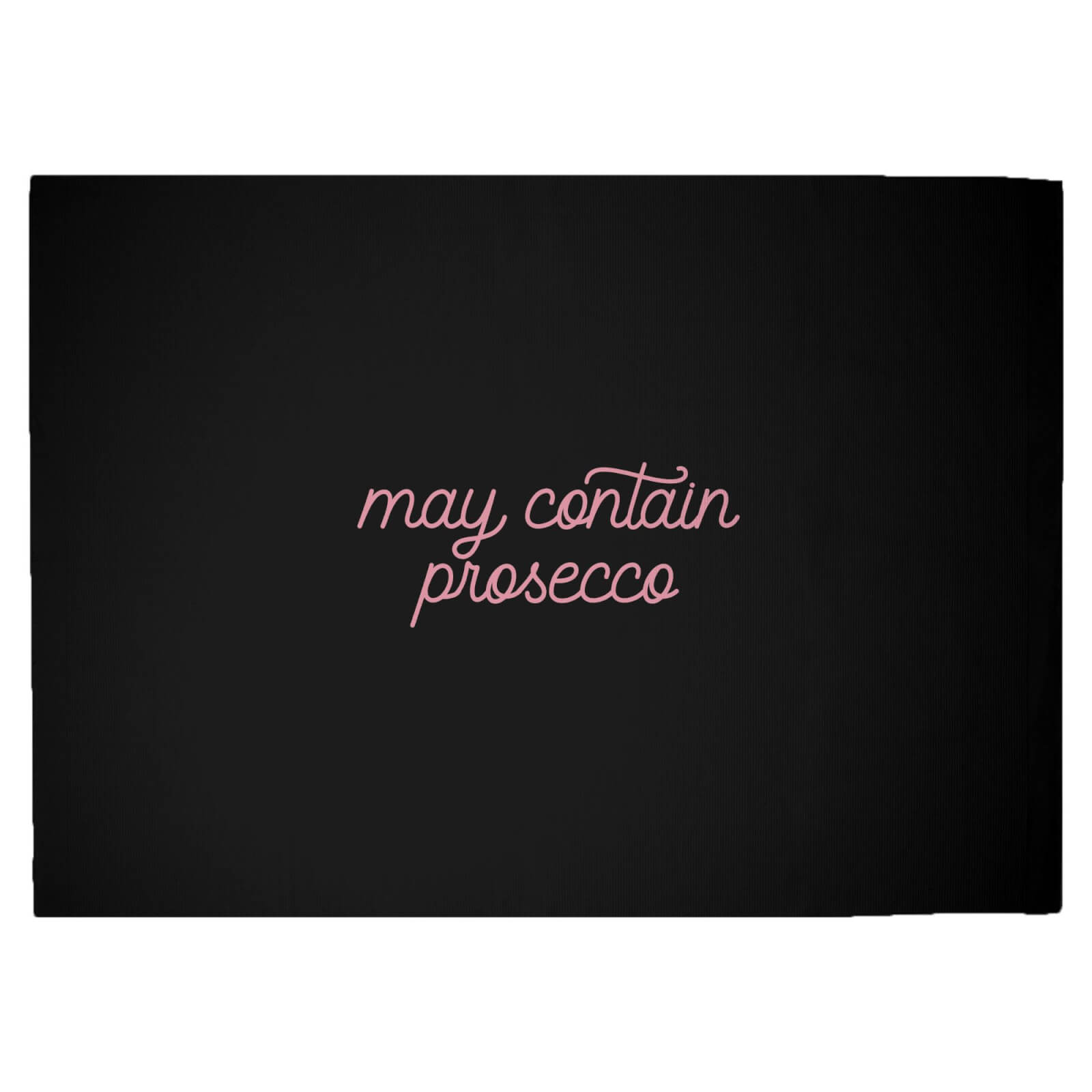 May Contain Prosecco Woven Rug - Large