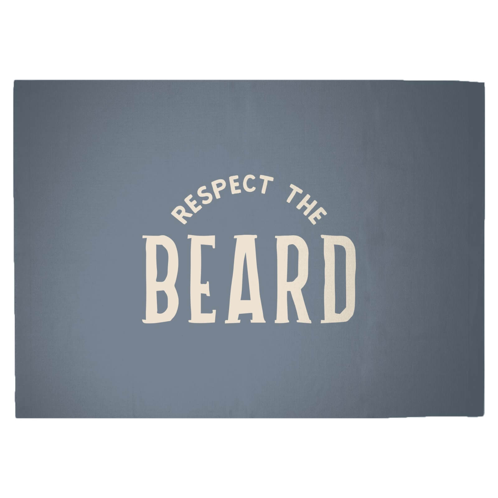 Respect The Beard Woven Rug - Large