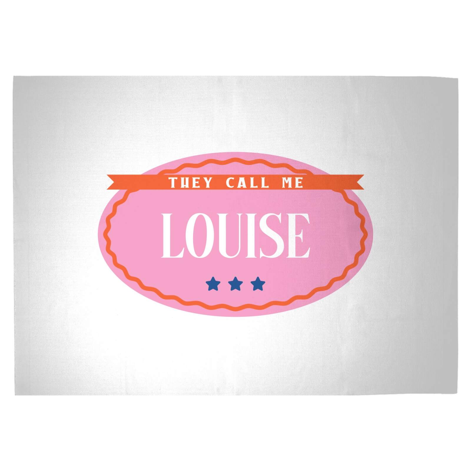 They Call Me Louise Woven Rug - Large