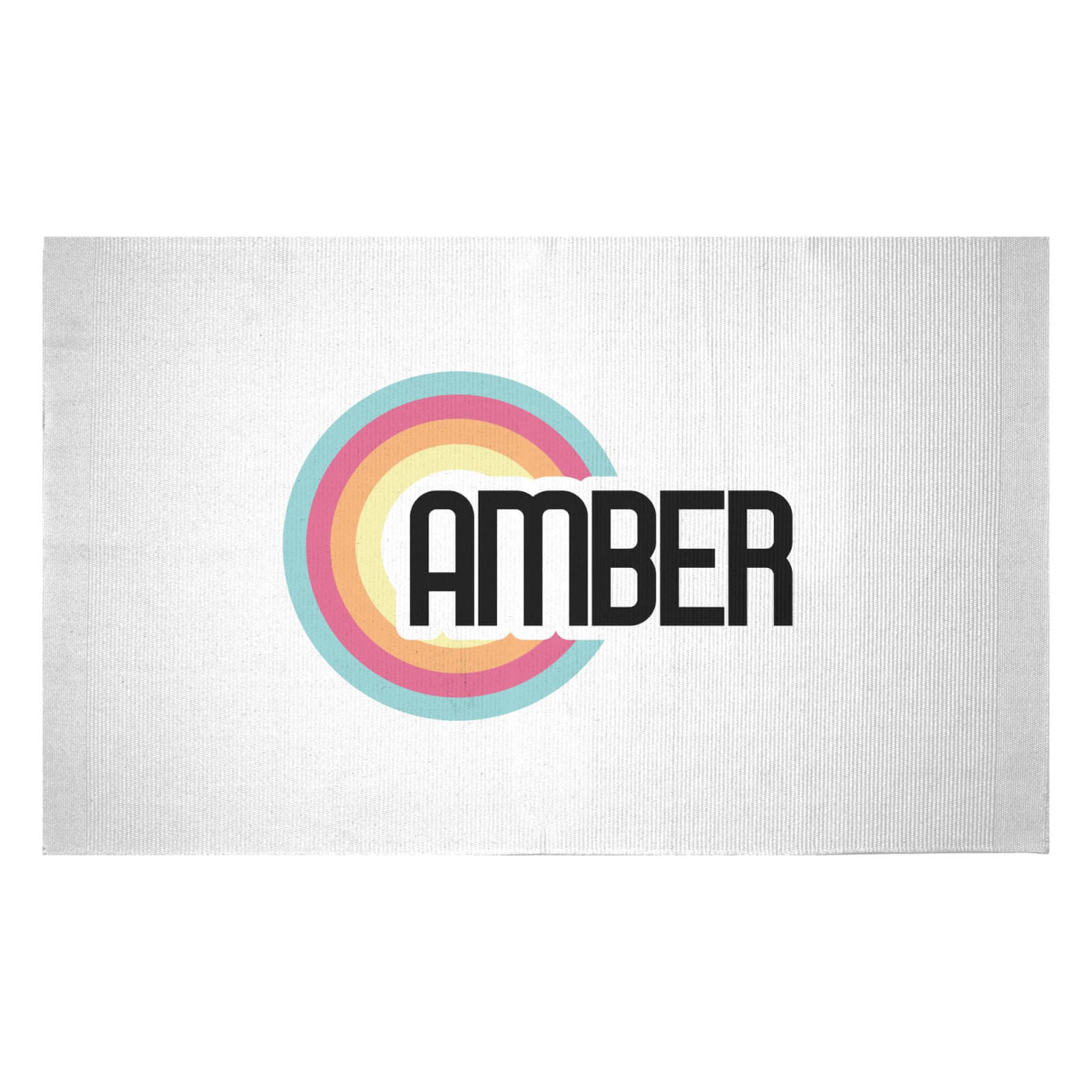 Amber Rainbow Woven Rug - Small