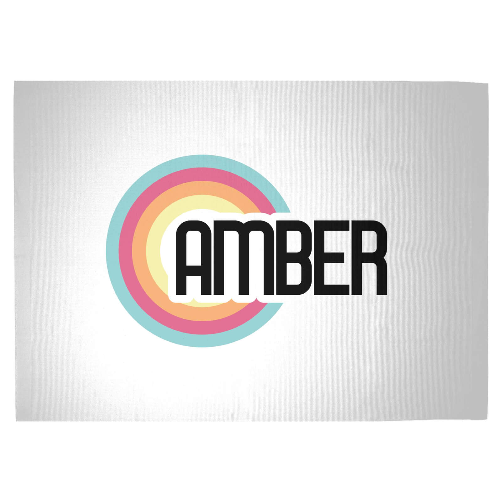 Amber Rainbow Woven Rug - Large