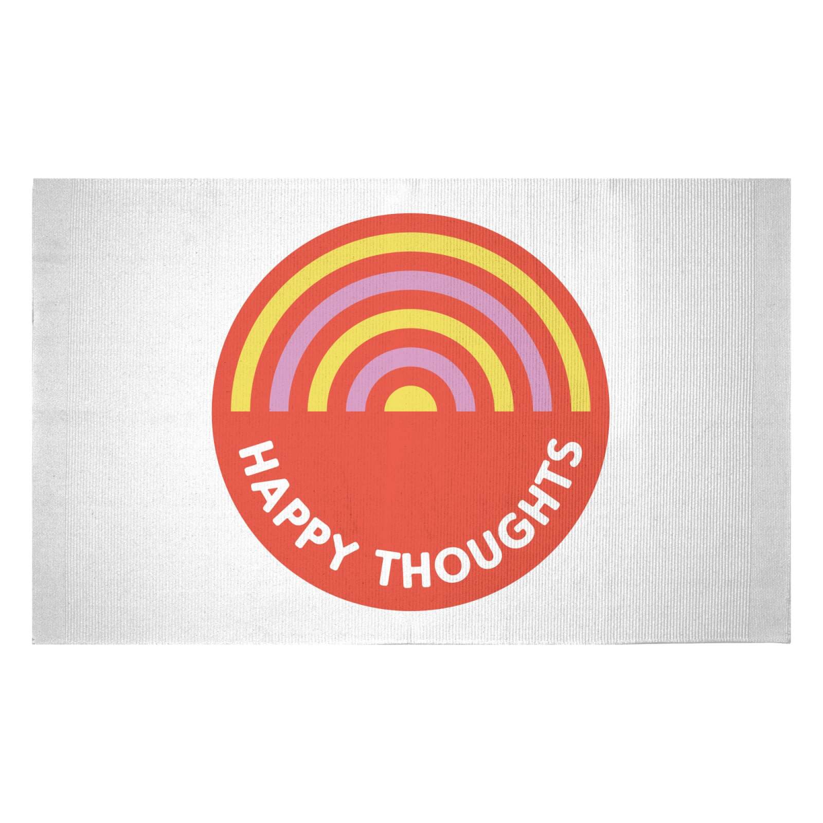 Happy Thoughts Woven Rug - Small