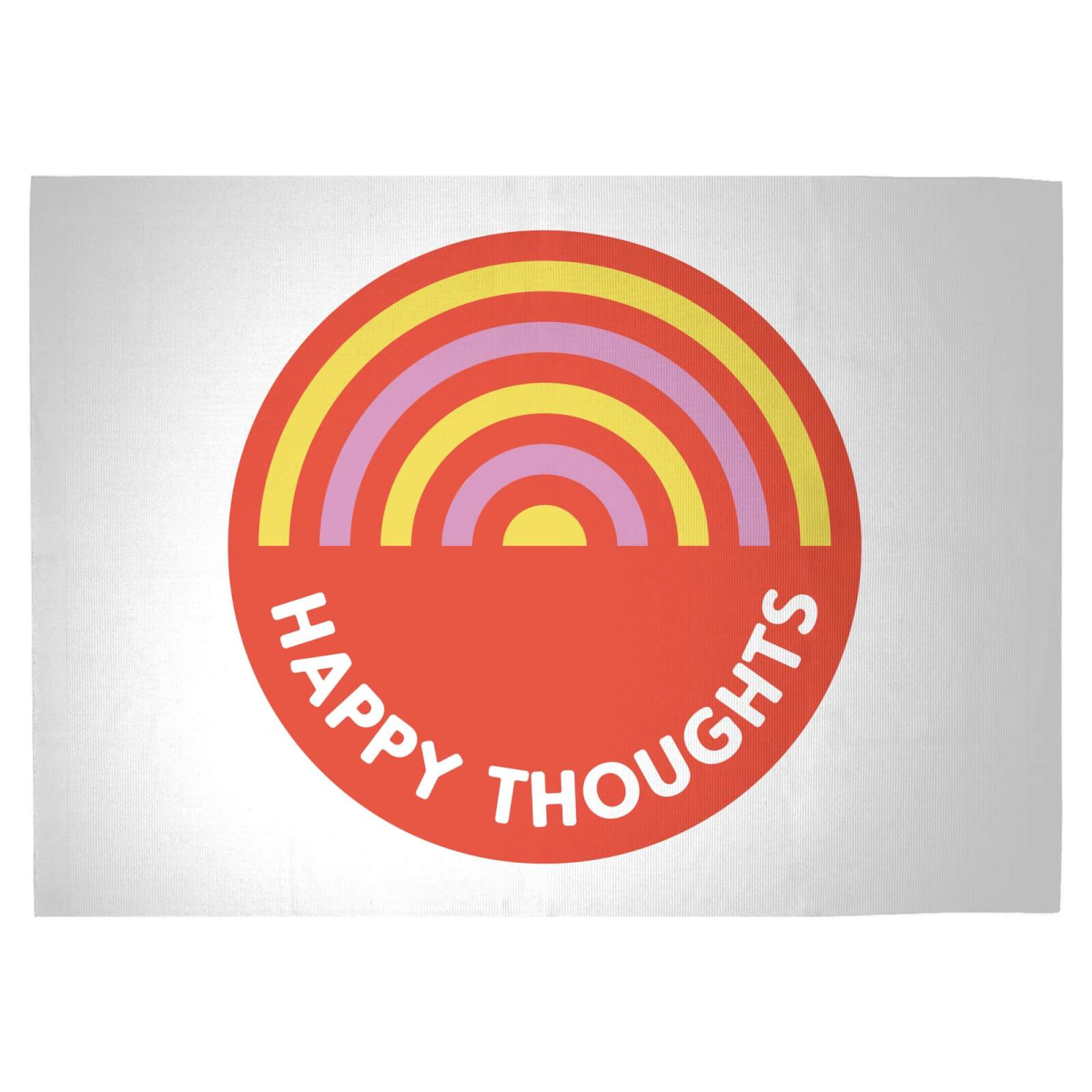Happy Thoughts Woven Rug - Large