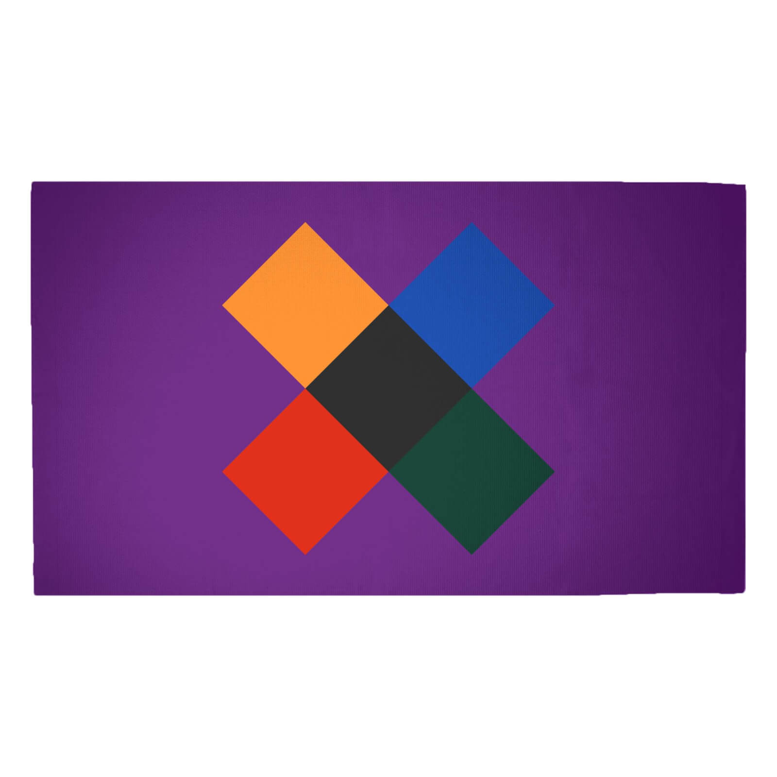 African Inspired Cross Woven Rug - Medium