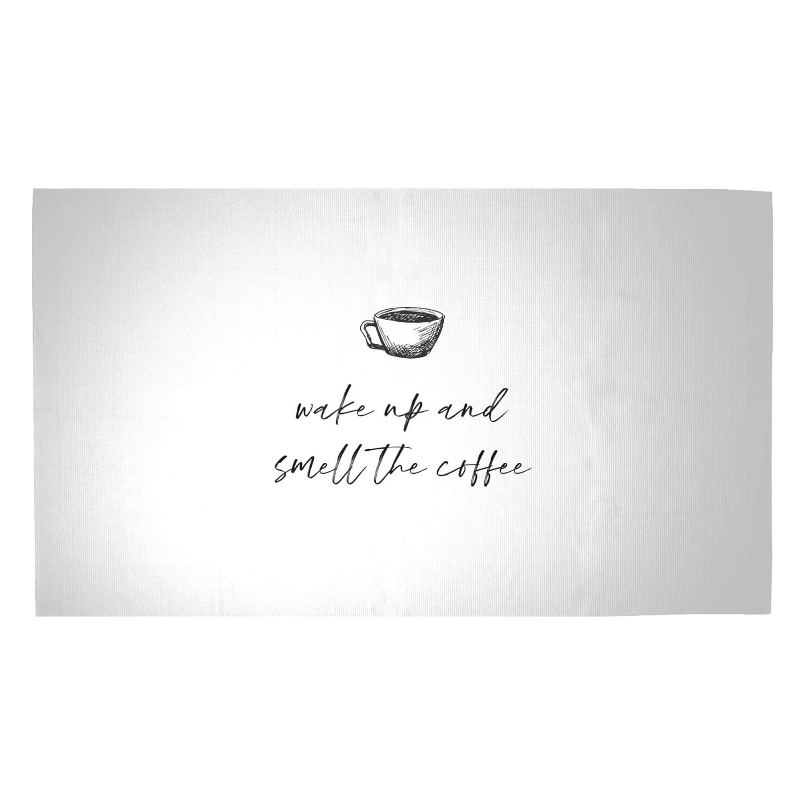 Wake Up And Smell The Coffee Woven Rug - Medium