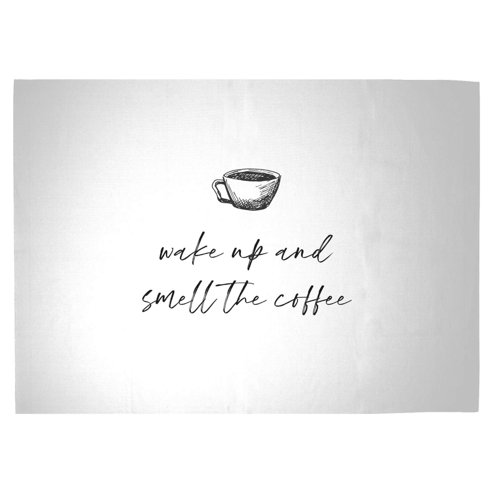 Wake Up And Smell The Coffee Woven Rug - Large