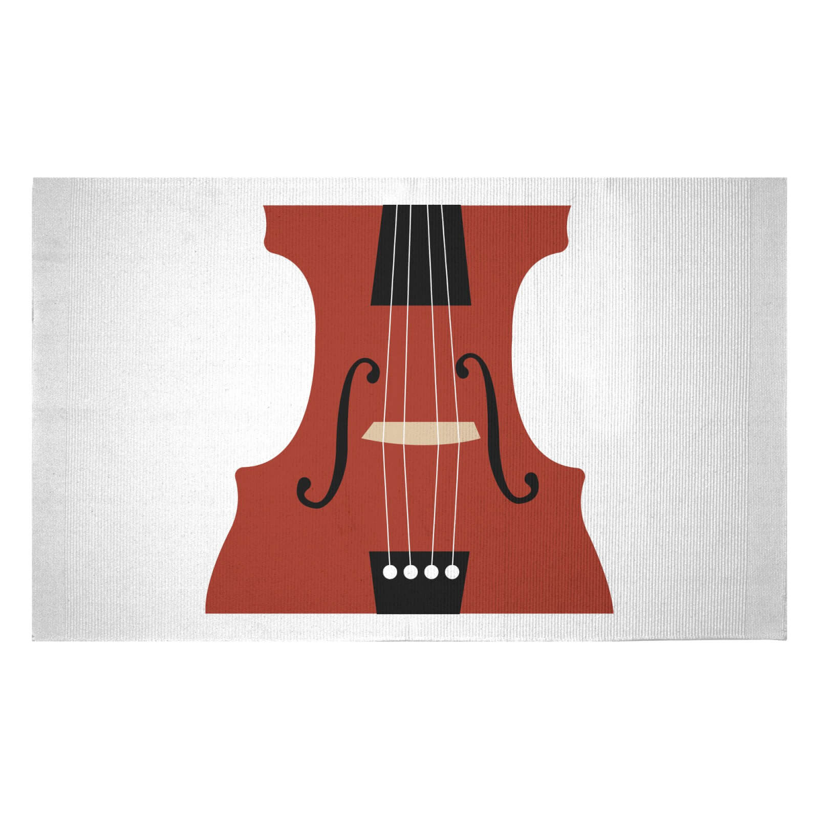 Violin Woven Rug - Small