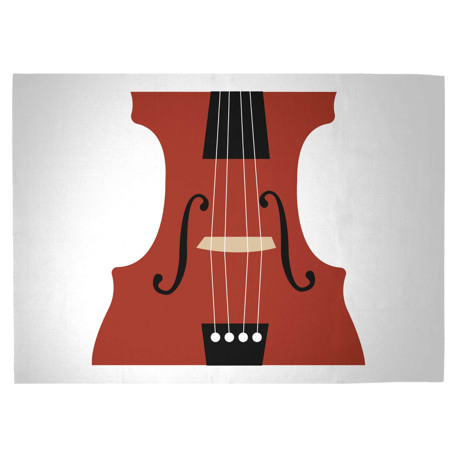 Violin Woven Rug - Large