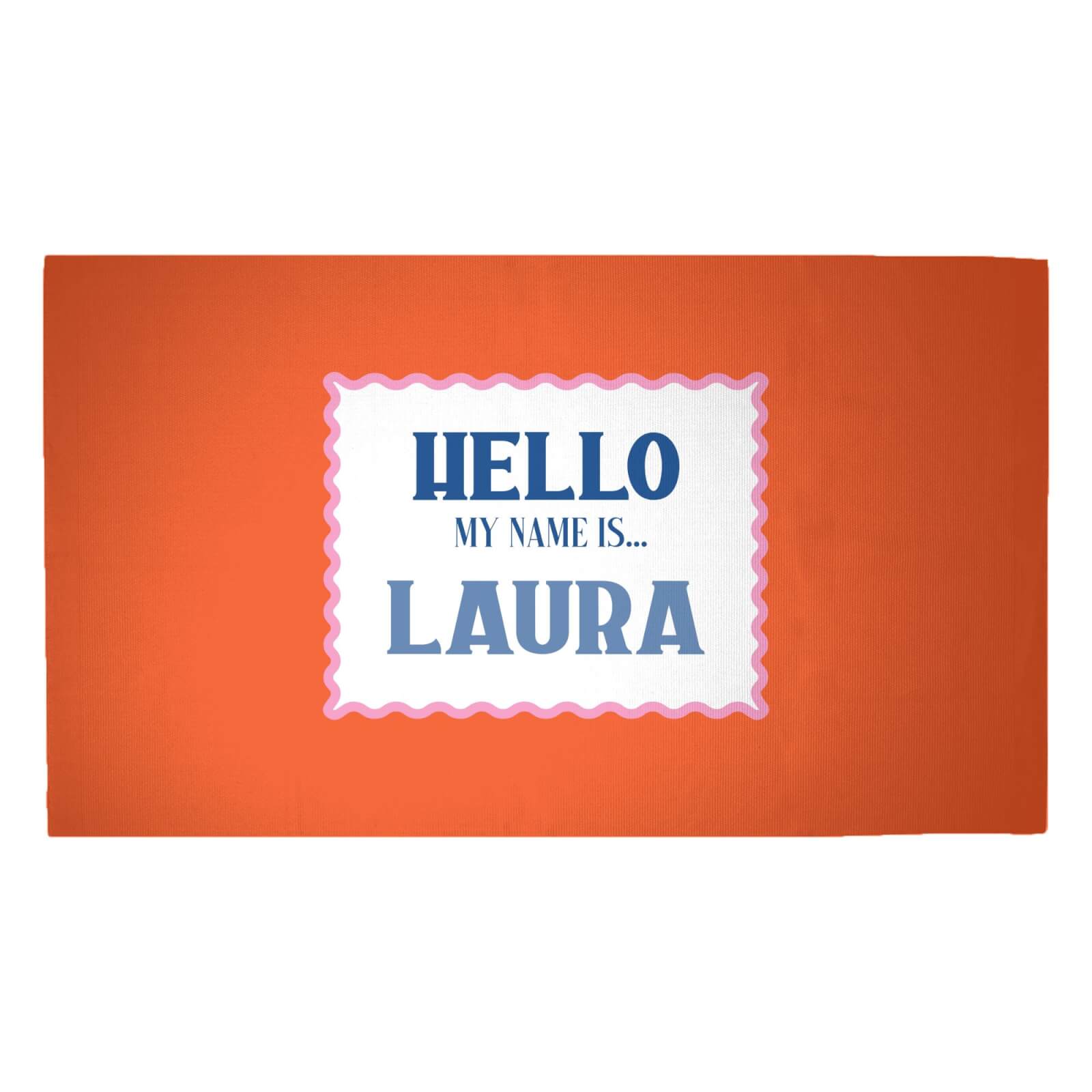 Hello, My Name Is Laura Woven Rug - Medium