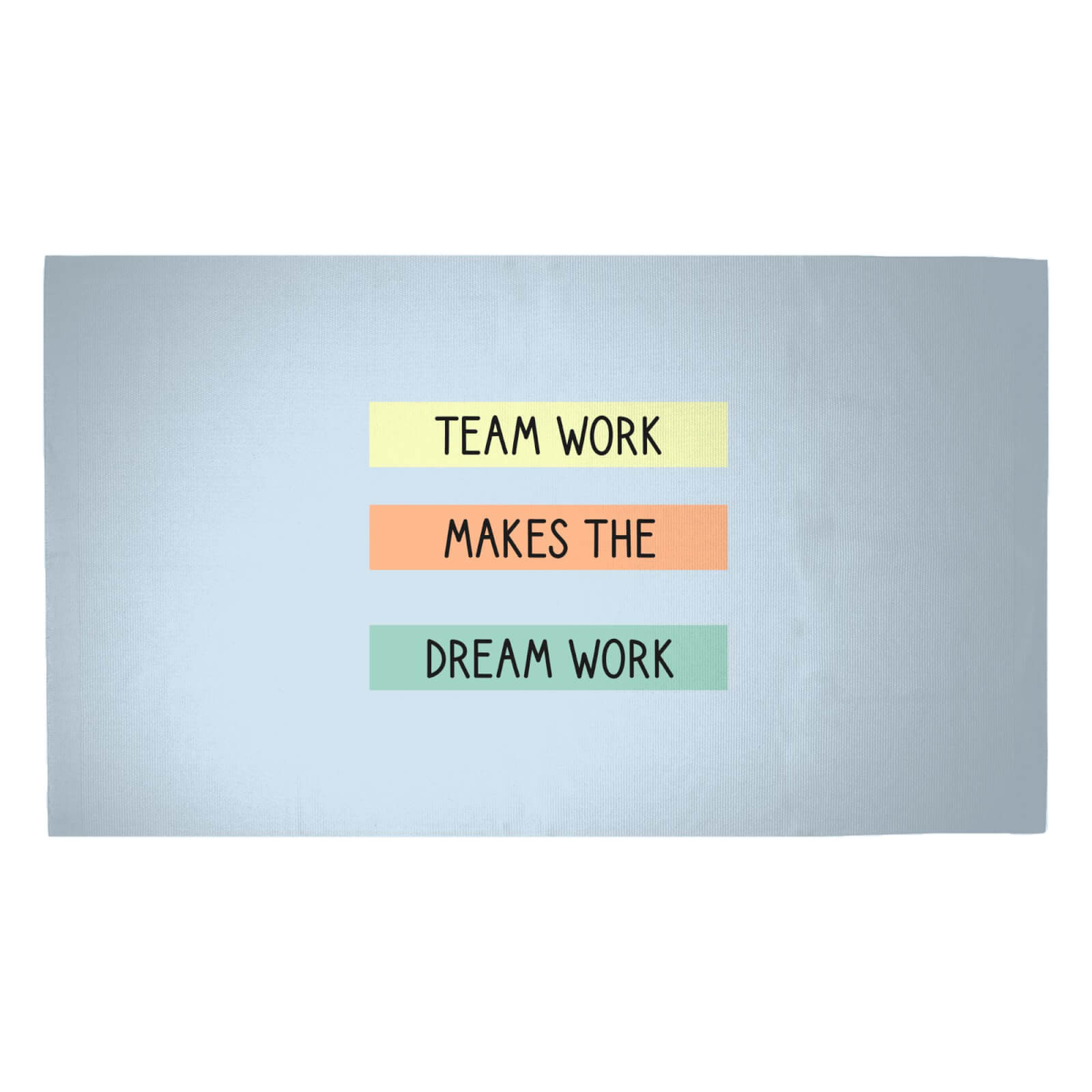 Team Work Make The Dream Work Woven Rug - Medium