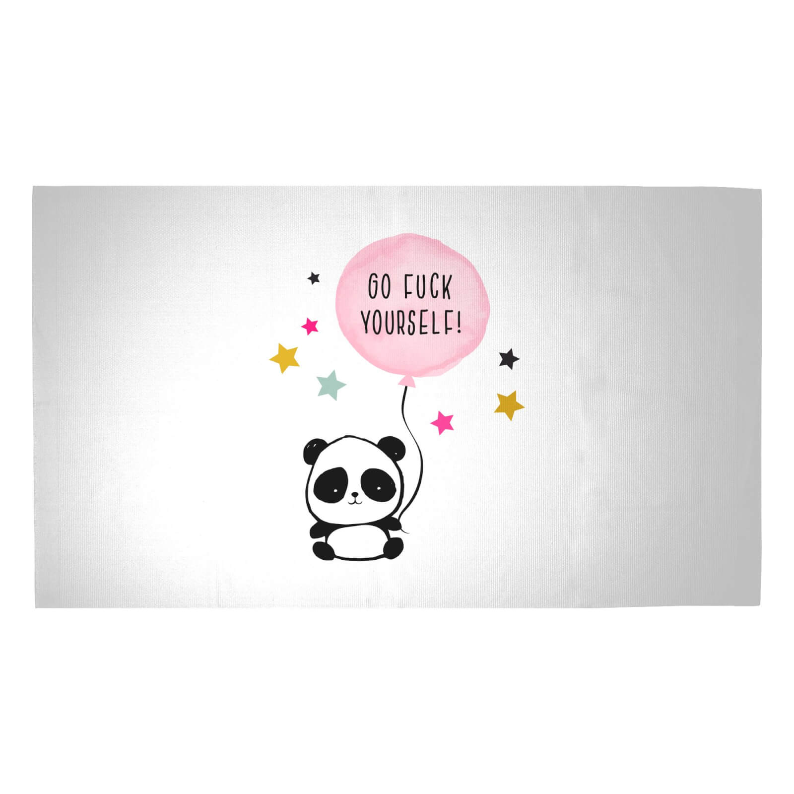 Naughty Panda Woven Rug - Medium