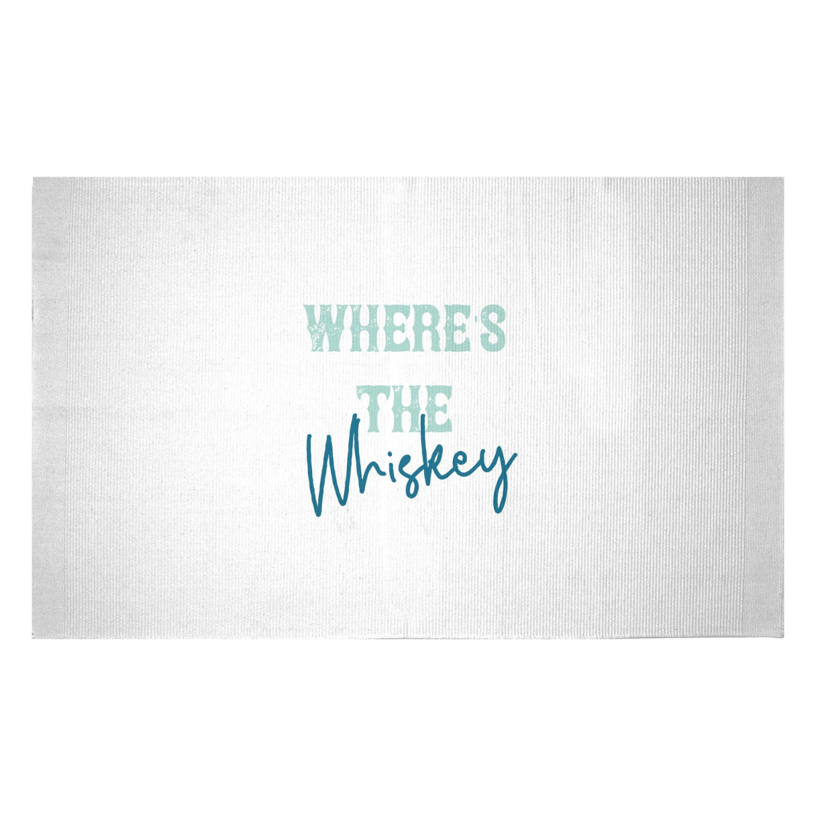 Where's The Whiskey Woven Rug - Small